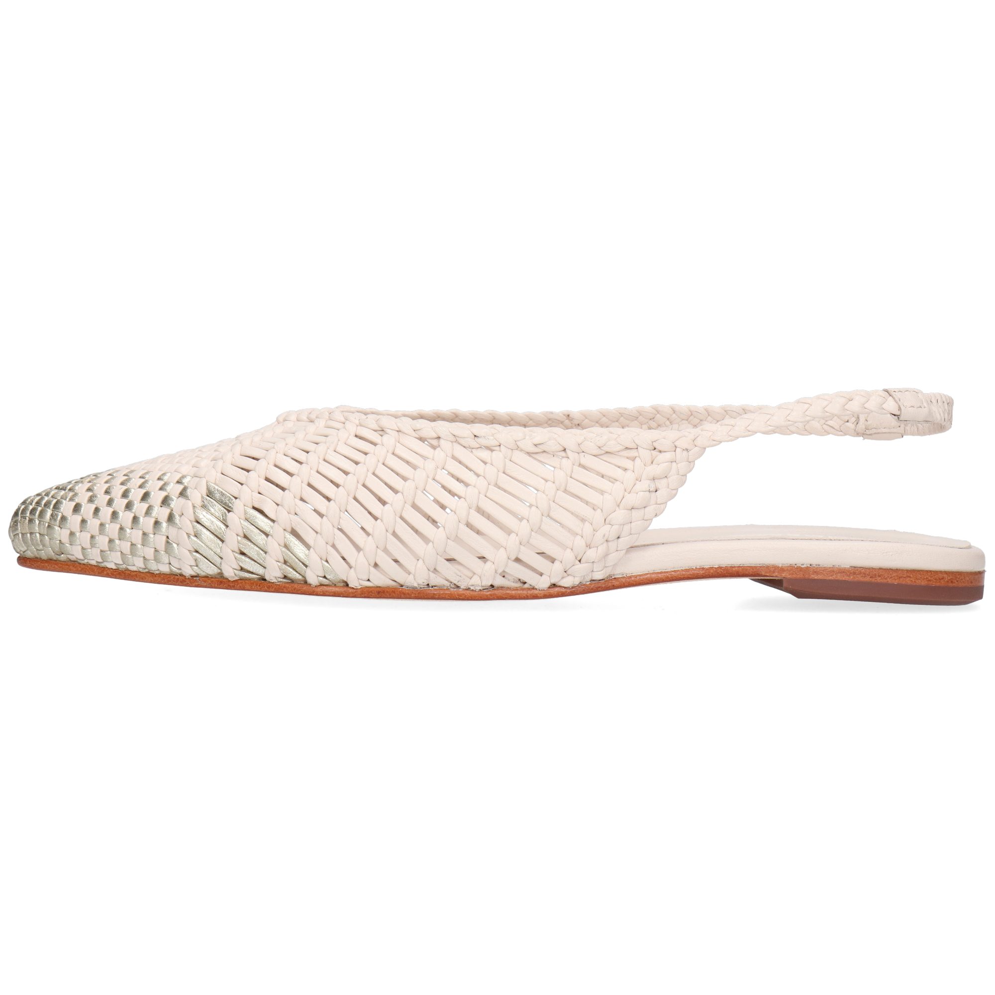 Melvin & Hamilton Fiora 6 Leder-Geflochtene Schuhe für Damen Ballerina Flache Absätze, Echtes Leder