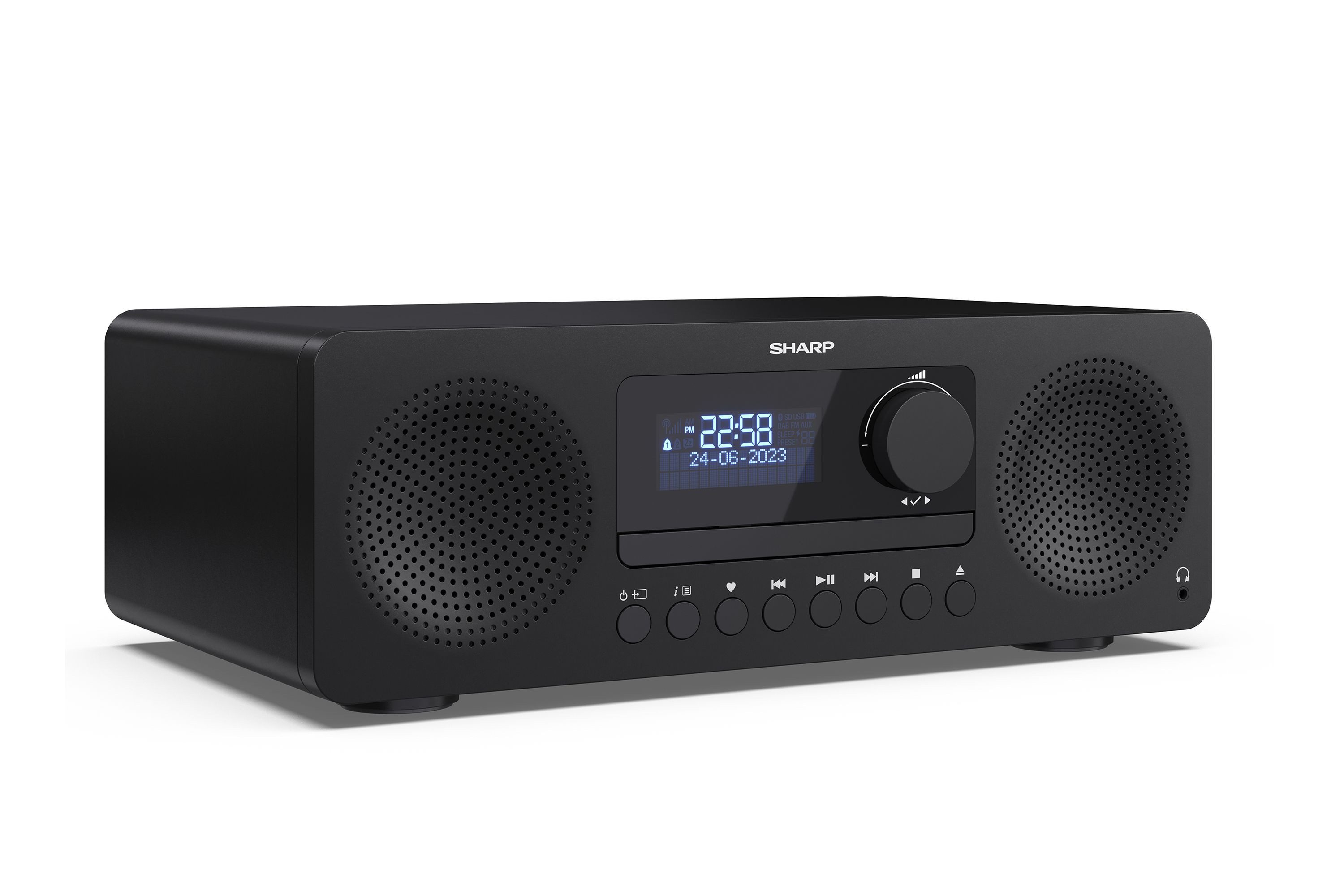 Sharp XL-B720D Tokyo Digitalradio (DAB) (DAB+, UKW (FM), 60 W, Digitalradio mit CD-Player und Bluetooth)