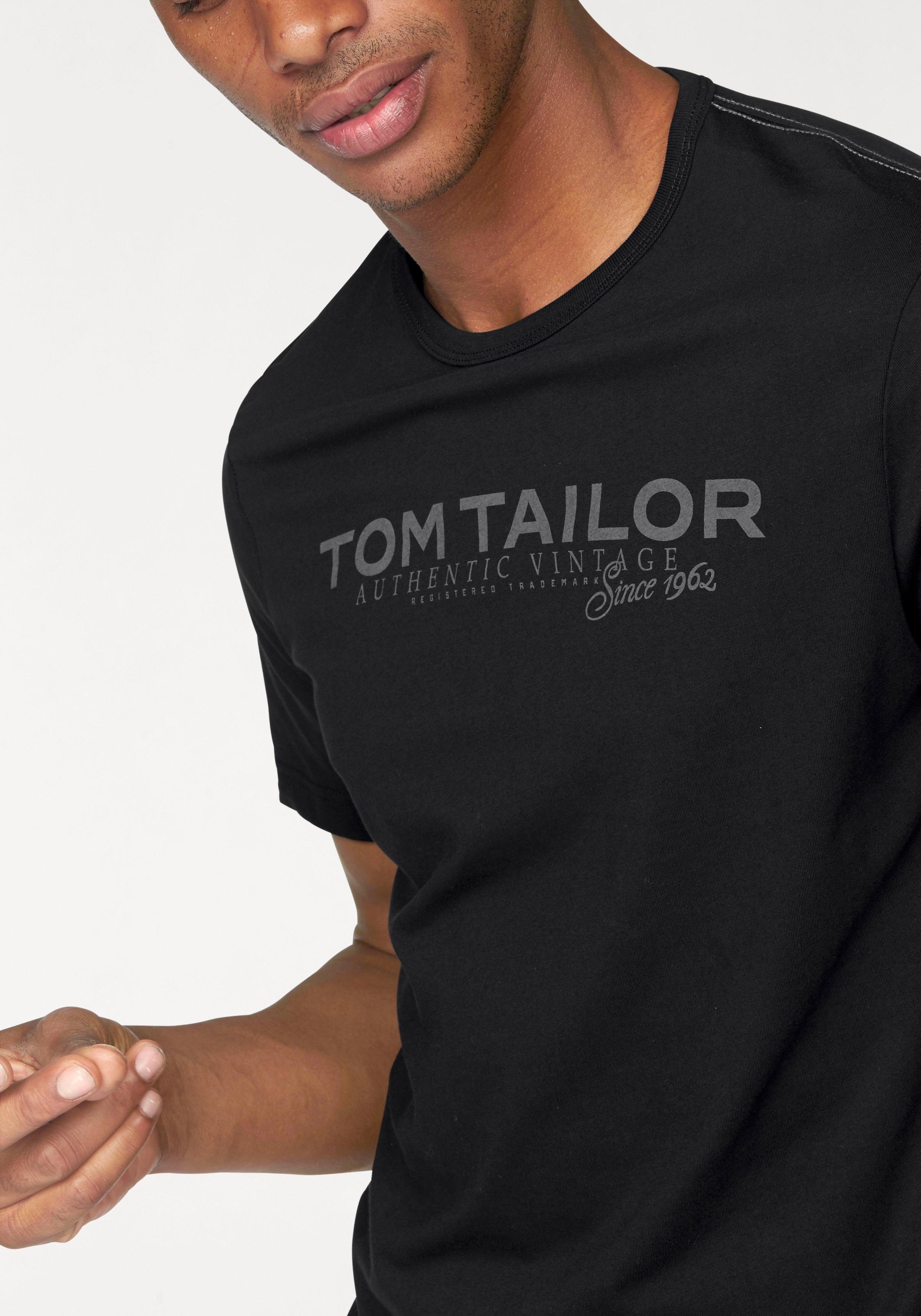 TOM TAILOR Rundhalsshirt mit Logoprint