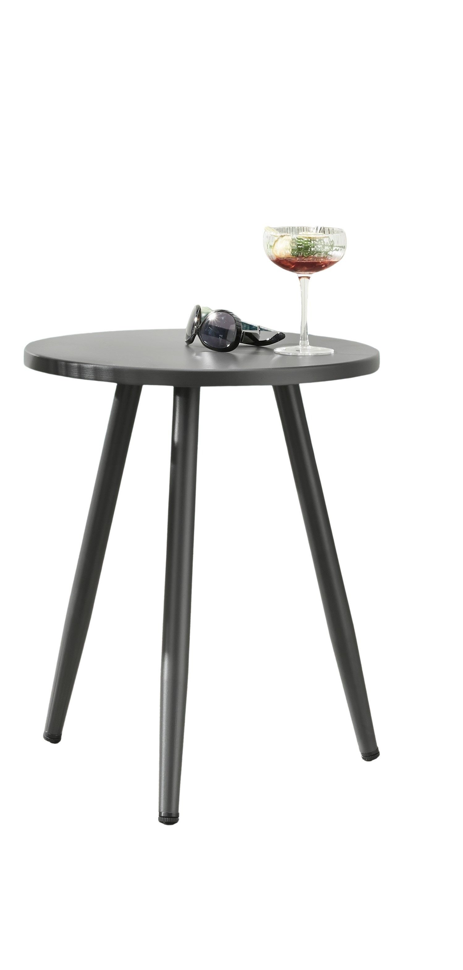 Destiny Beistelltisch ROM, Aluminium, Ø45 x 56 cm, dunkelgrau