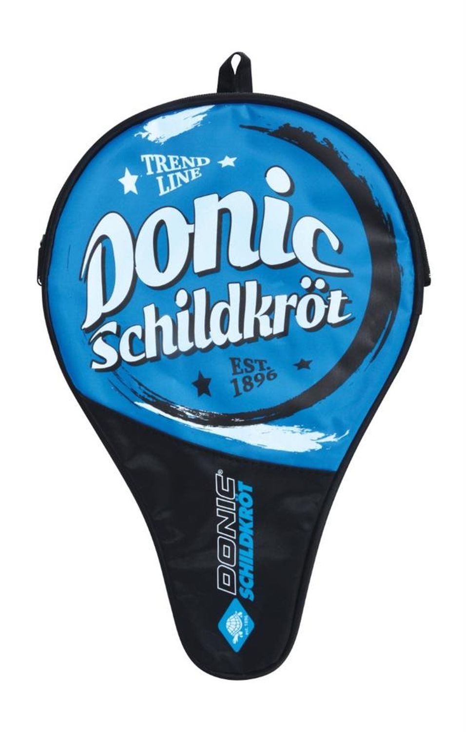 Donic-Schildkröt Schlägerhülle Tischtennis Hülle Trendline blau-schwarz, Bag