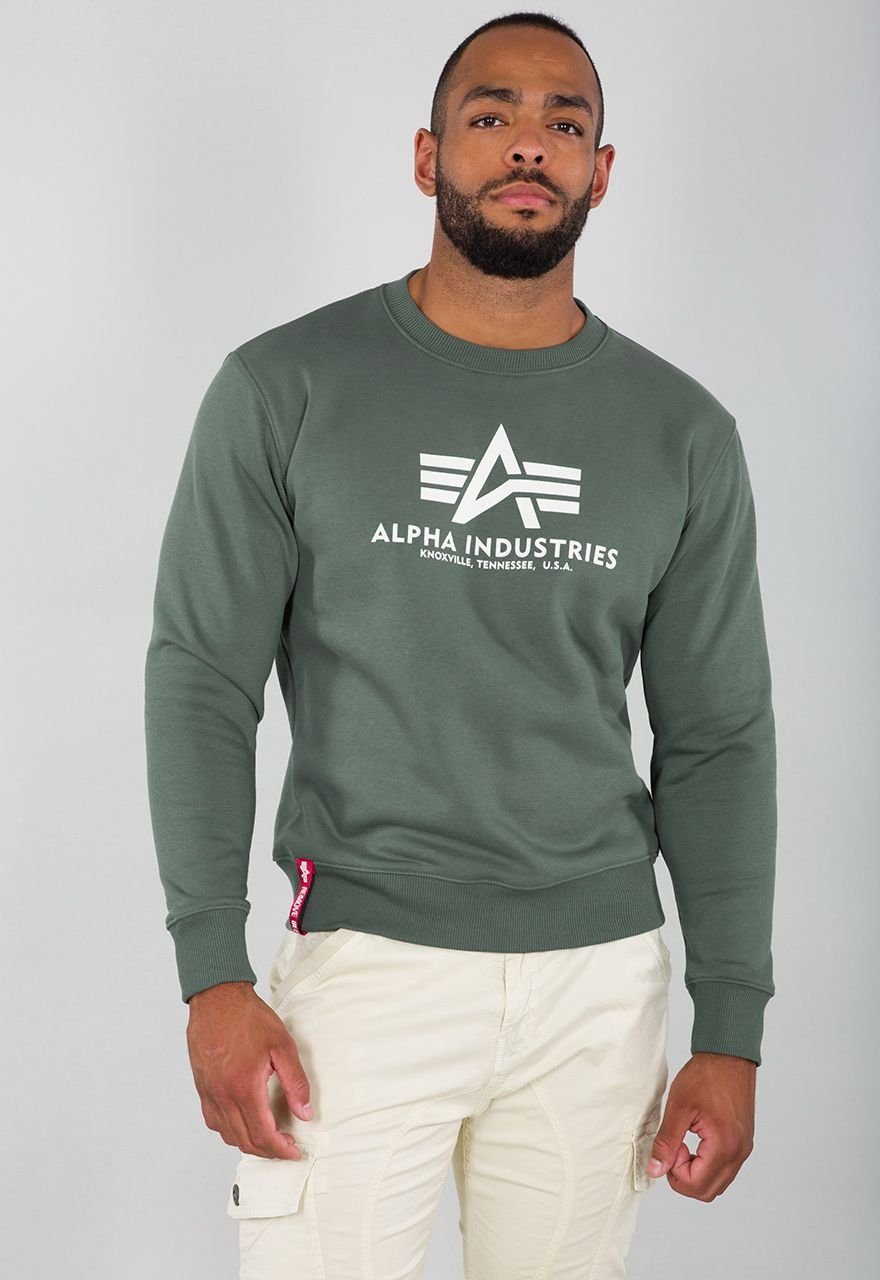 Alpha Industries Kapuzenpullover Basic Sweater vintage green