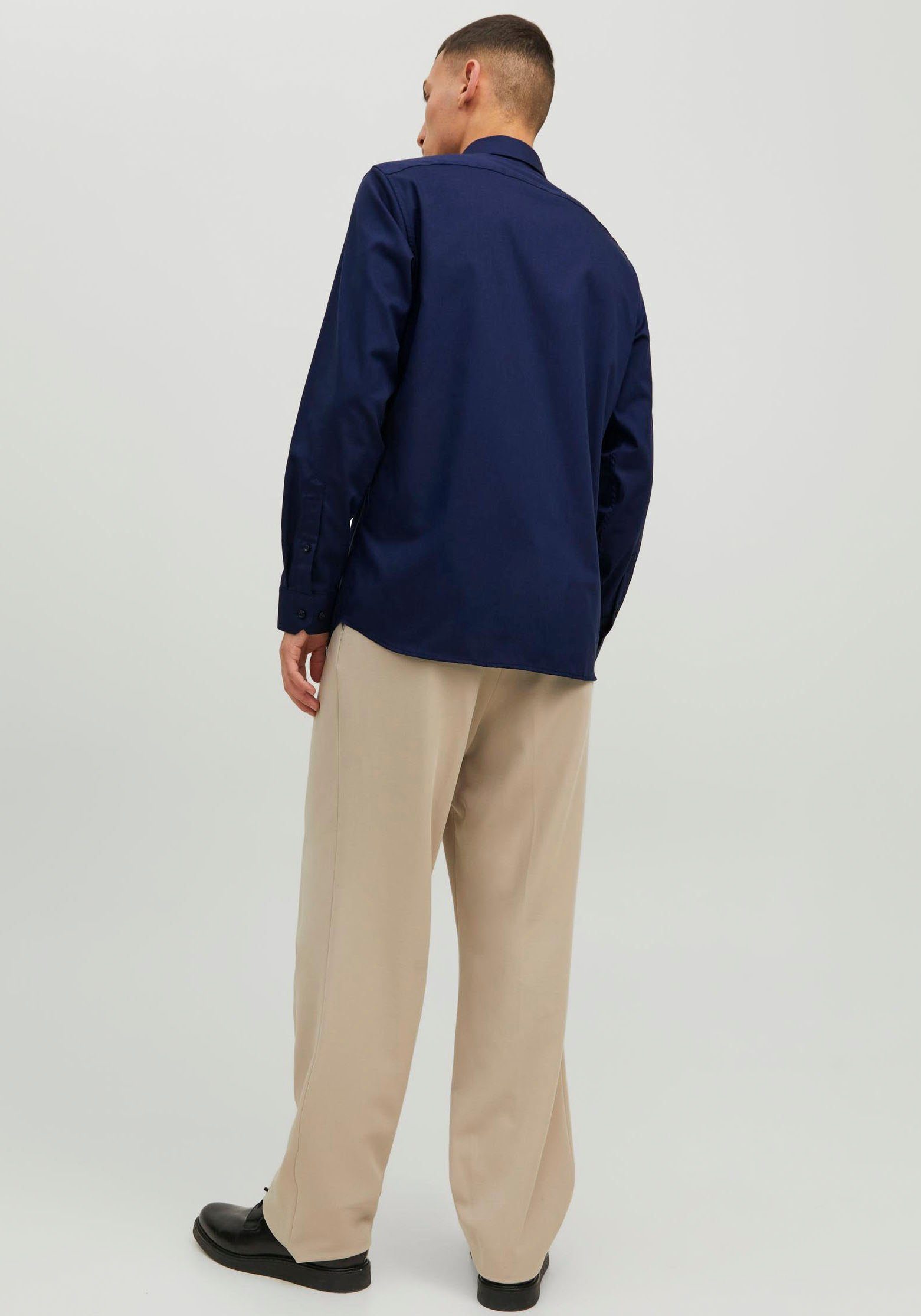 Langarmhemd Jones Jack navy JPRBLAPARKER perfect & L/S SHIRT