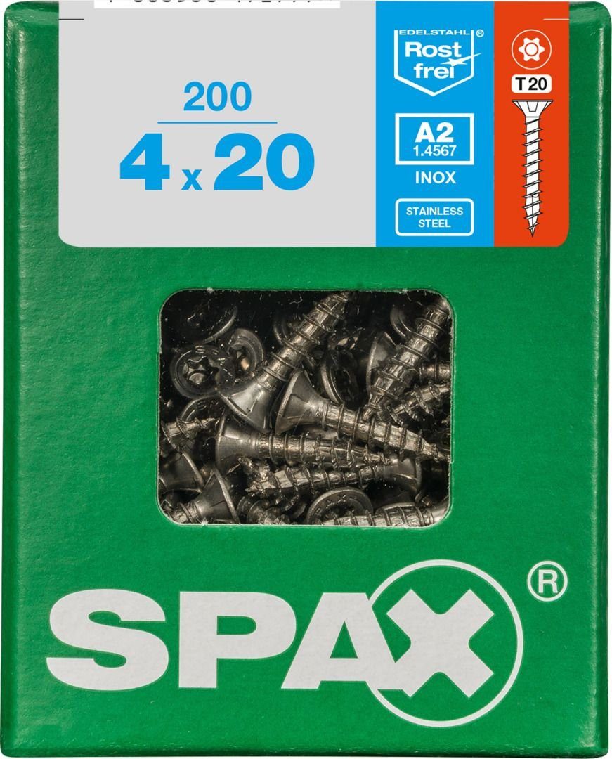 SPAX Sortiment Koffer, Schrauben-Set 14 Abmessungen, 387 Stk