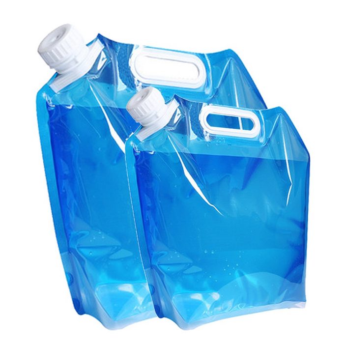 Mmgoqqt Kanister Premium faltbare Wasserbehältertasche BPA-freier lebensmittelechter transparenter Kunststoff-Aufbewahrungskrug für Camping Wandern Rucksack Notfall