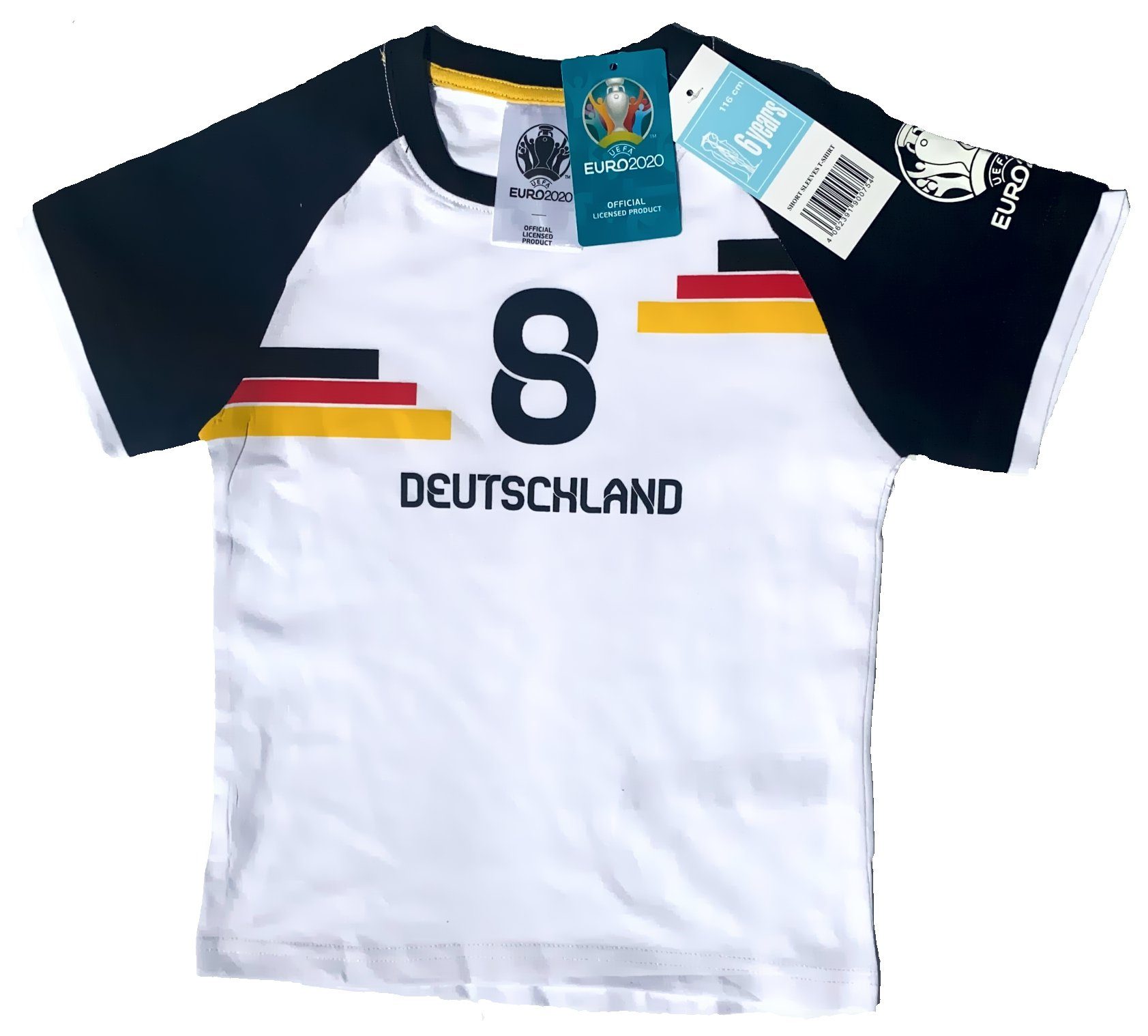 Deutschland EM 2021 Europameisterschaft Fußball Fan Trikot T-Shirt Name & Zahl 