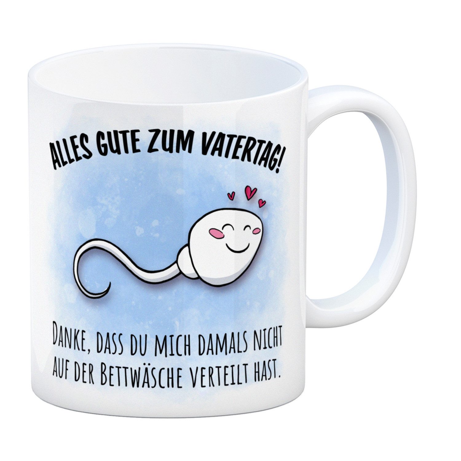 speecheese Tasse Danke Papa dass du nicht Kaffeebecher zum Vatertag mit Bettwäsche