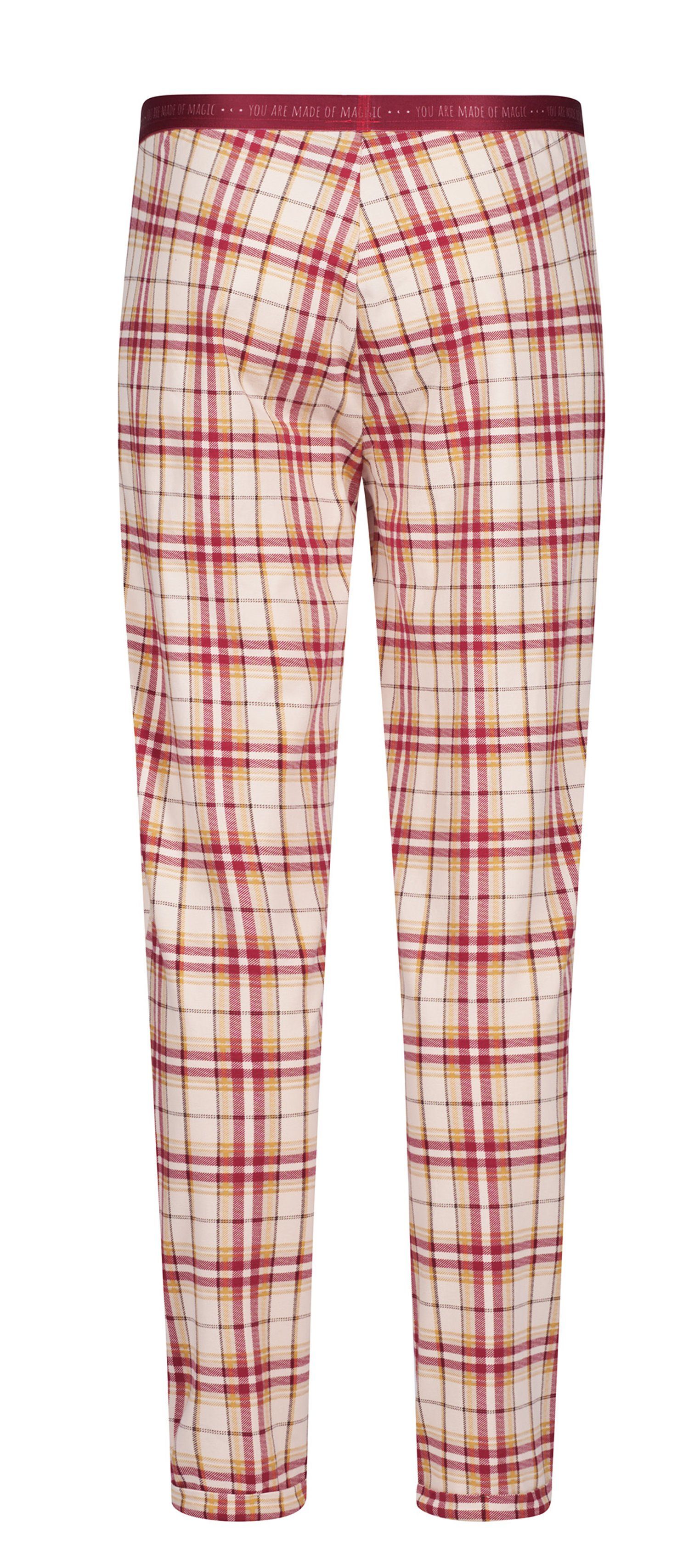 Pyjamahose Modisches (1-tlg) Schlafanzughose kariert Skiny Design Damen