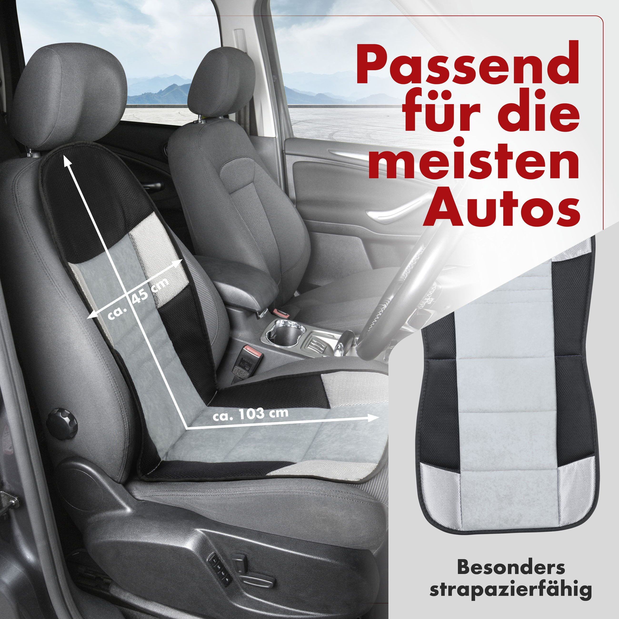 CarComfort Autositzauflage Sitzaufleger Hunt, 1 Stück, 1-tlg.