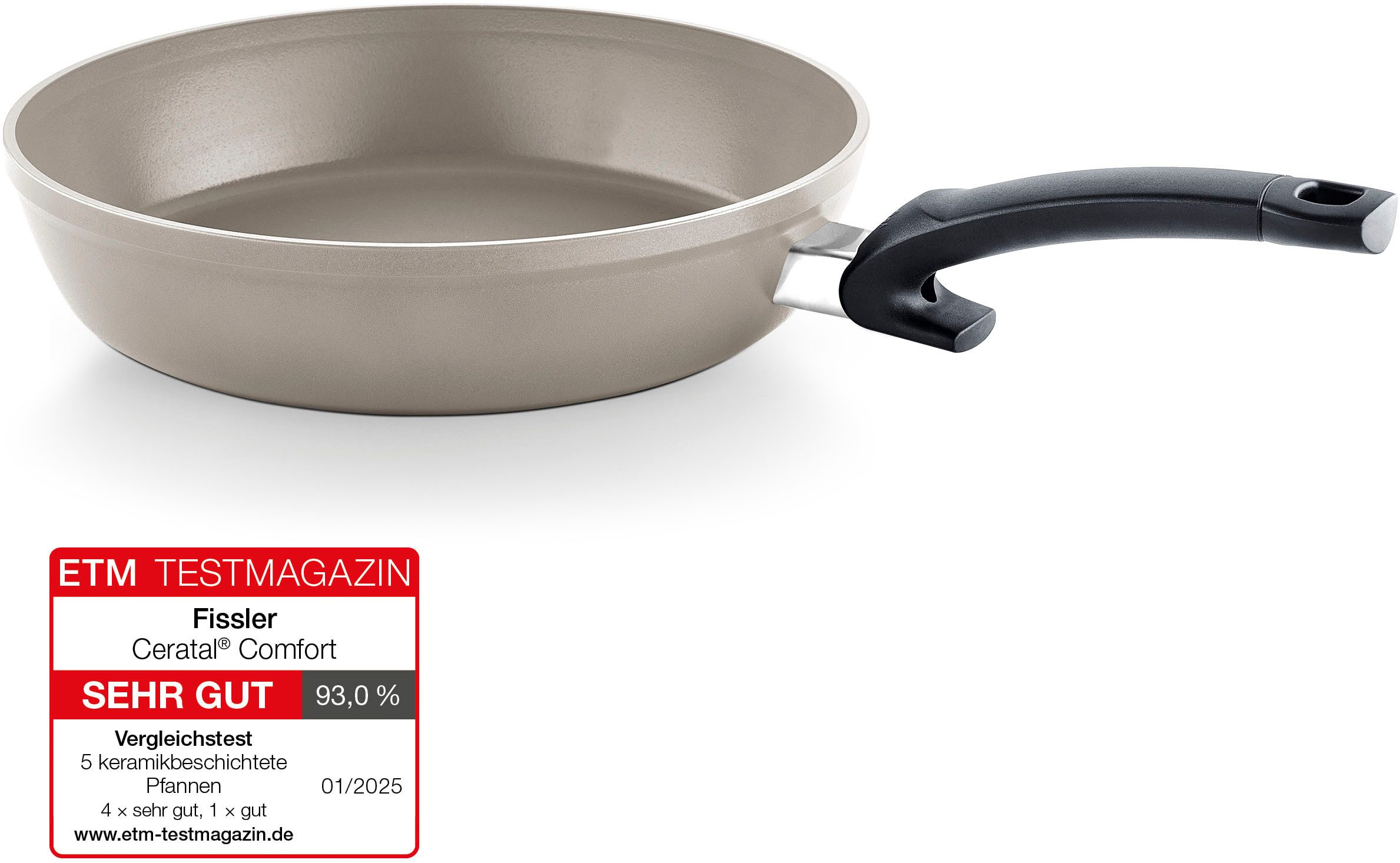 Fissler Pfannen-Set Ceratal® Comfort, Aluminium (Set, 2-tlg., je 1 Bratpfanne Ø 24 u. 28 cm), hergestellt ohne PFAS/PTFE, Made in Germany