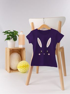 Shirtracer T-Shirt Süßes Hasen-Gesicht Geschenk Ostern