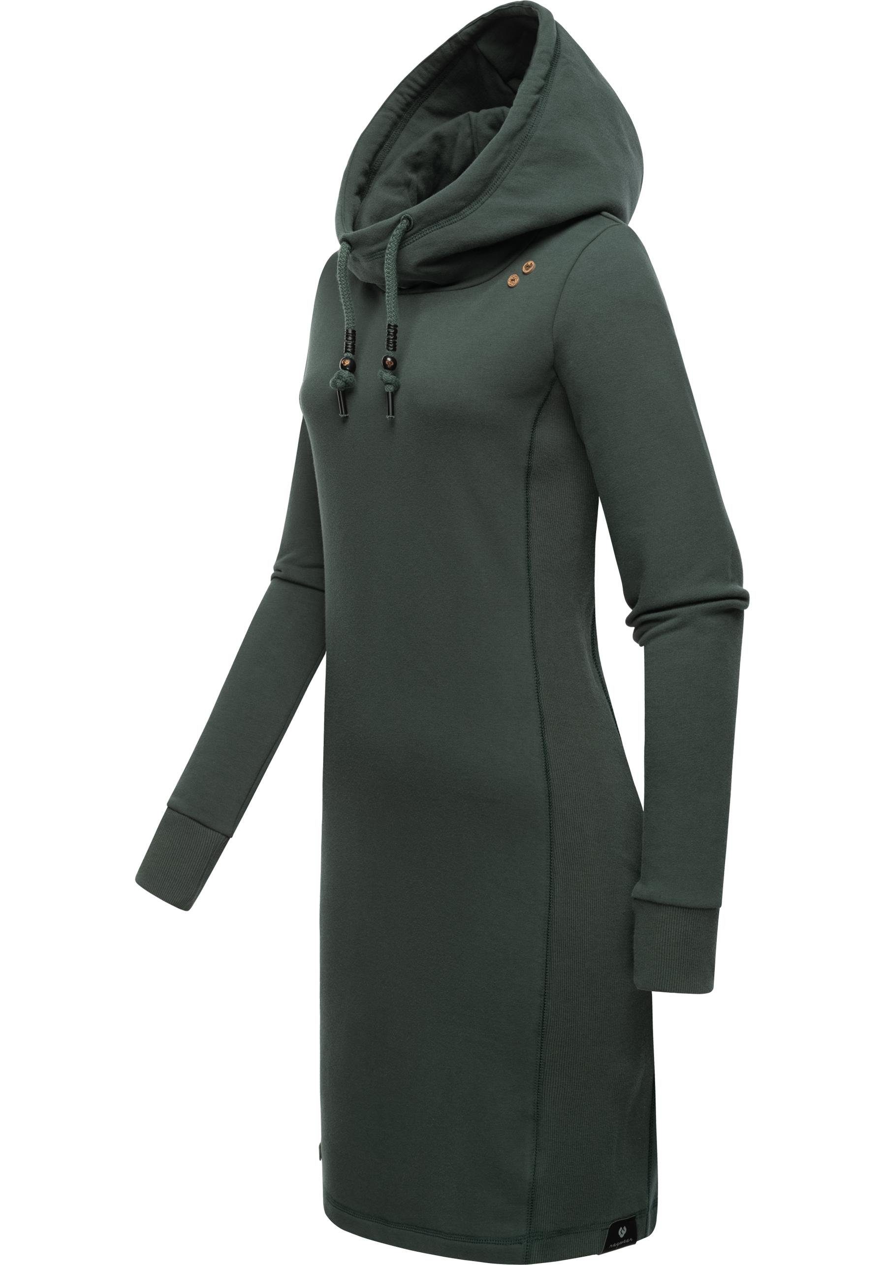 Ragwear Sweatkleid Sabreen Langärmliges Baumwoll Kleid günstig online kaufen