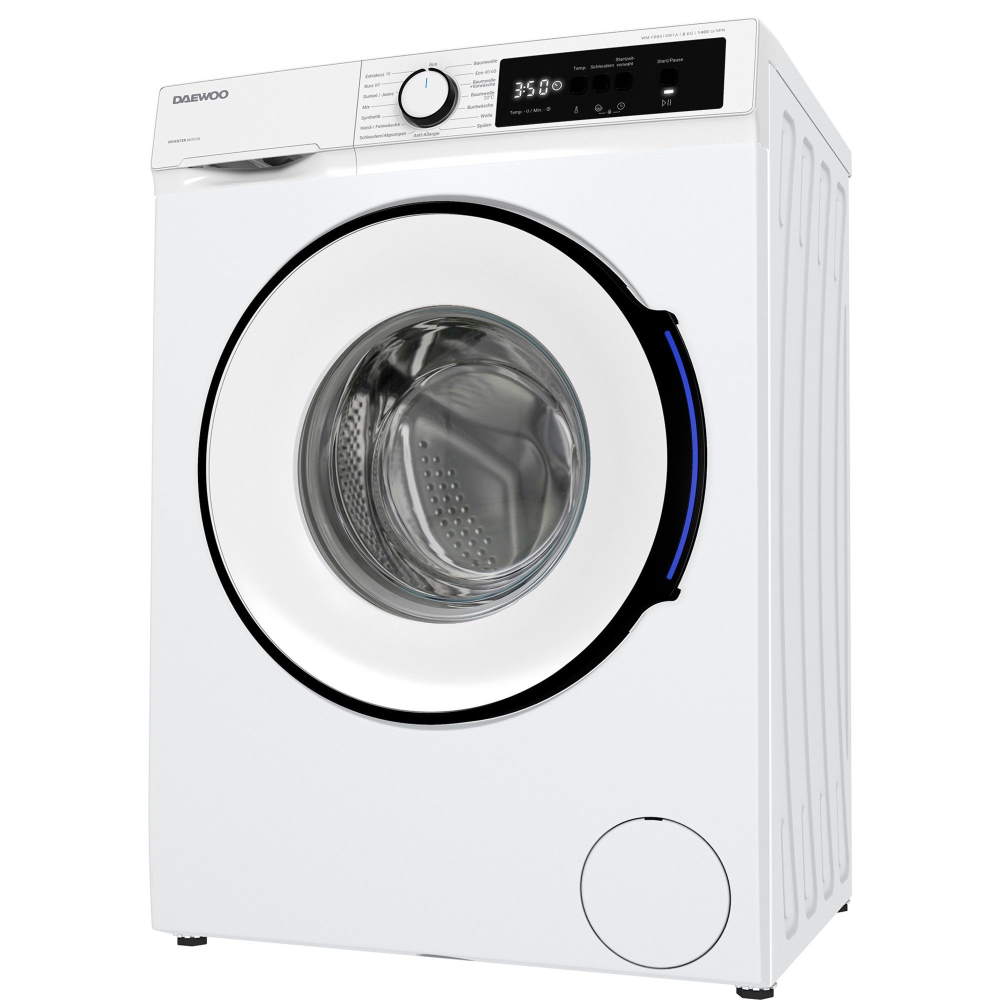 Daewoo Waschmaschine WM-FB8514W1A-DE, 8 kg, 1400 U/min