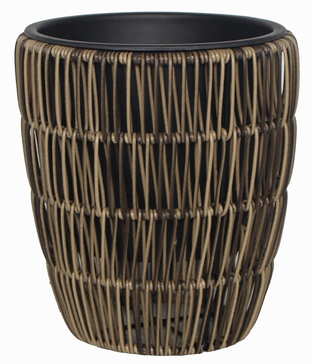 Trend Line Blumentopf TrendLine Polyrattan Pflanztopf Ø21x24cm mit
