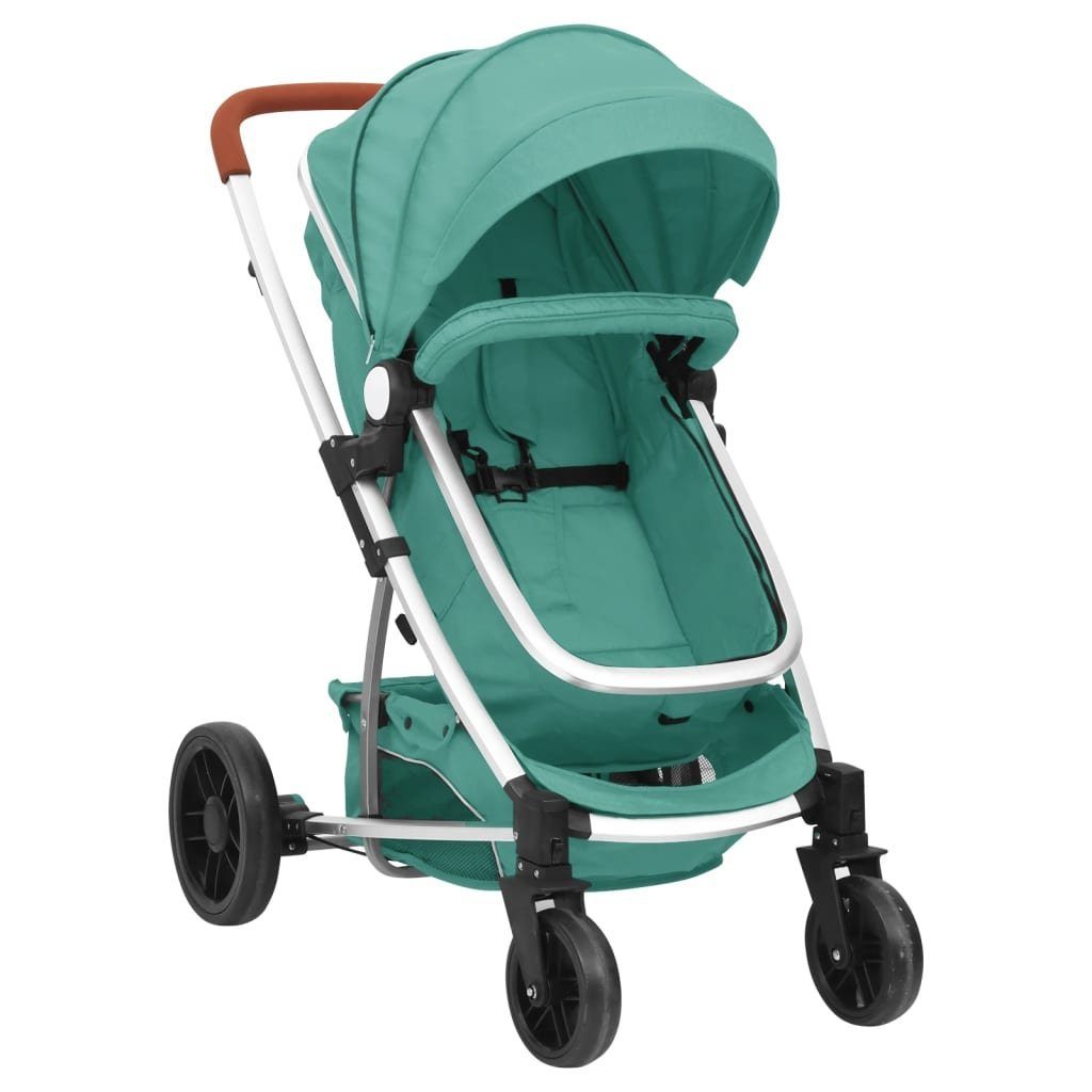 vidaXL Kinder-Buggy »2-in-1-Kinderwagen Grün Aluminium« online kaufen | OTTO