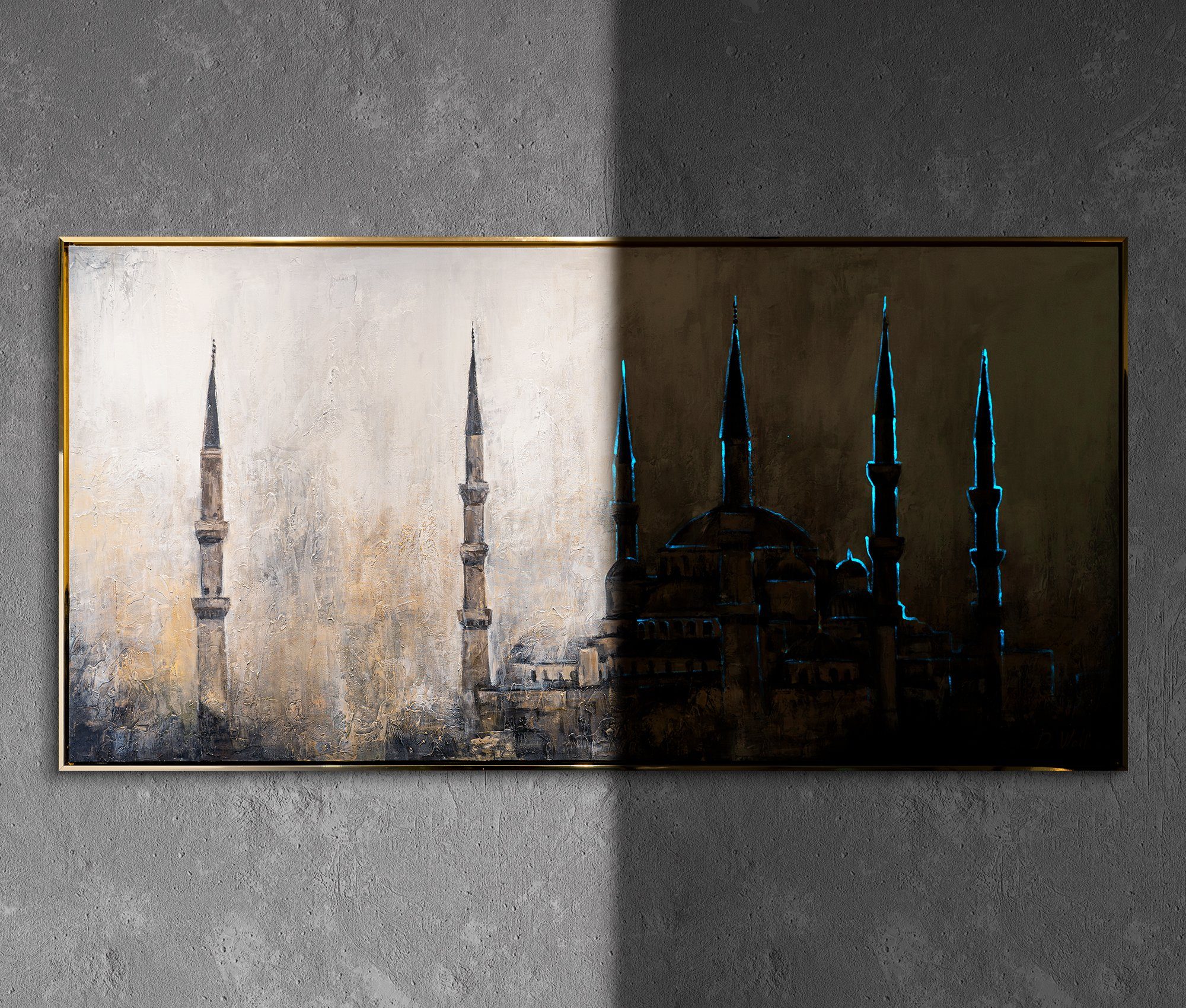 YS-Art Gemälde Oase des Glaubens, Gebäude günstig online kaufen
