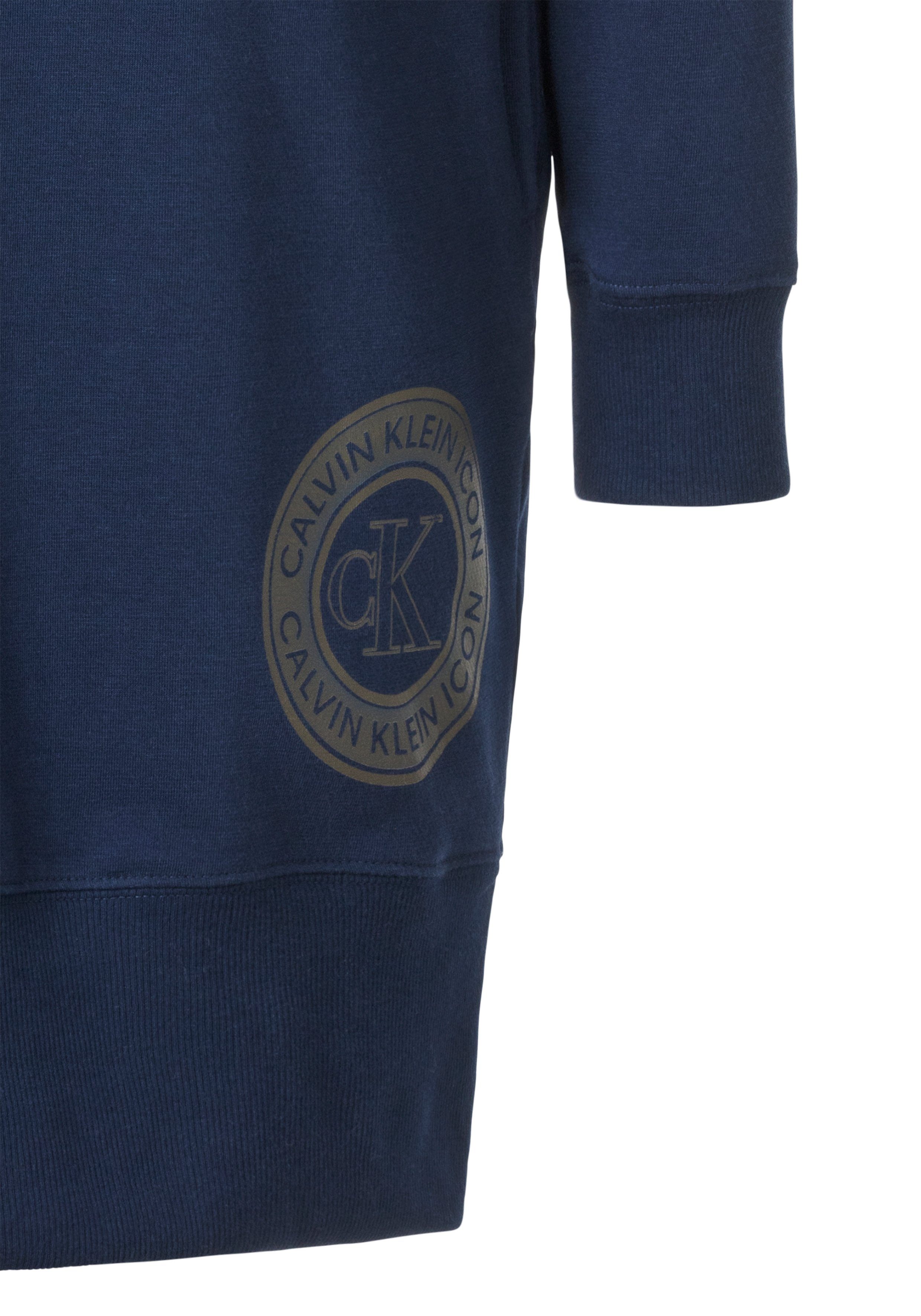 Wäsche/Bademode Nachtwäsche Calvin Klein Sleepshirt mit Kapuze und Logodruck