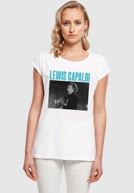 Merchcode T-Shirt Merchcode Damen Ladies Lewis Capaldi - Photo Tour T-Shirt (1-tlg)