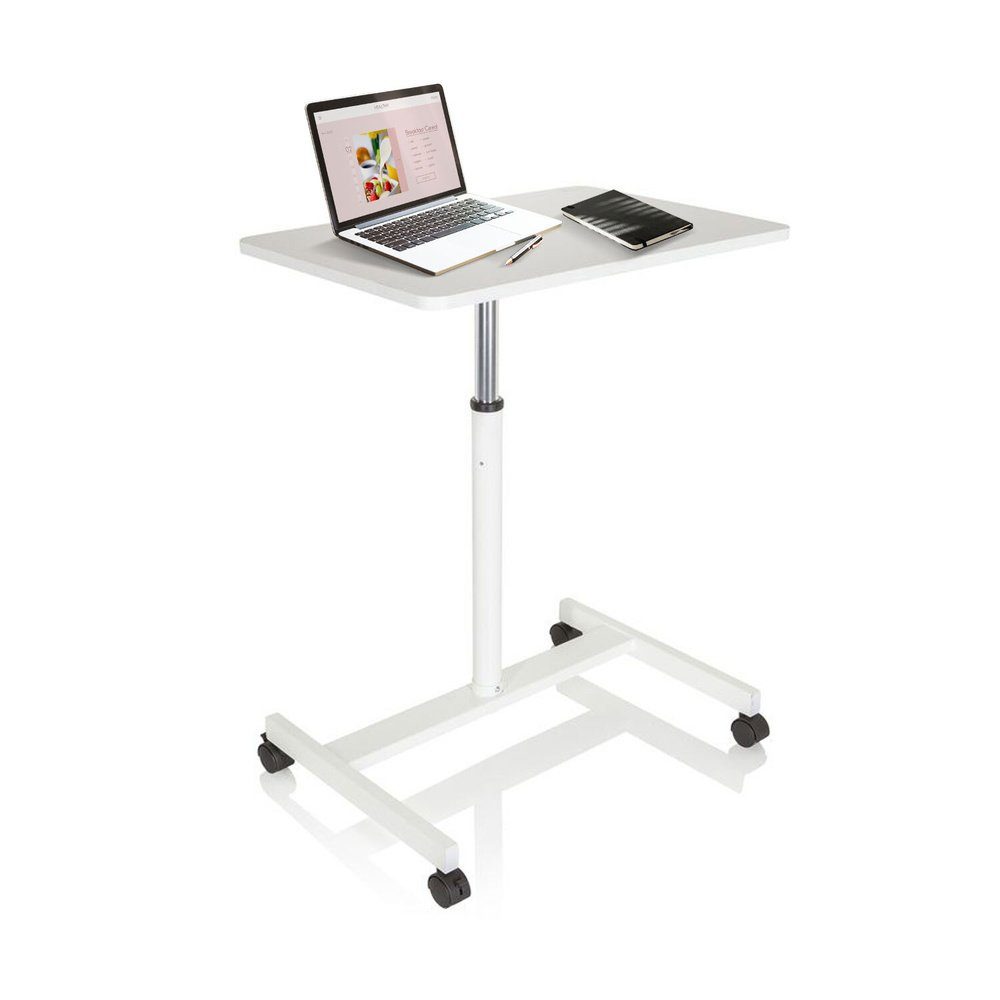 St, hjh (1 St), höhenverstellbar Computertisch OFFICE VM-SU Stehschreibtisch STAND Weiß 1 Schreibtisch