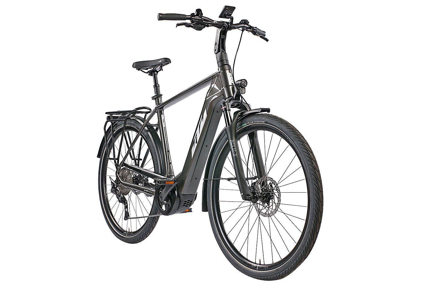 KTM E-Bike KTM Macina Style 740 750 Wh Herren grau 2025, 10 Gang Shimano Deore M4120-10 SGS shadow, Kettenschaltung, Bosch Performance Line CX smart System, 750 Wh