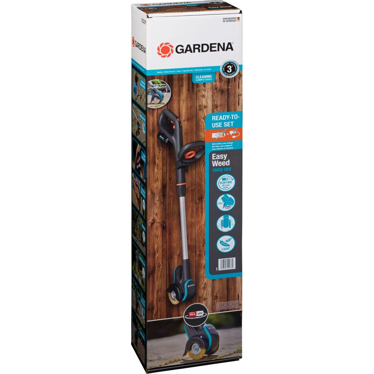GARDENA Akku-Fugenbürste Akku-Fugenbürste Easy- Weed 1800/18V P4A