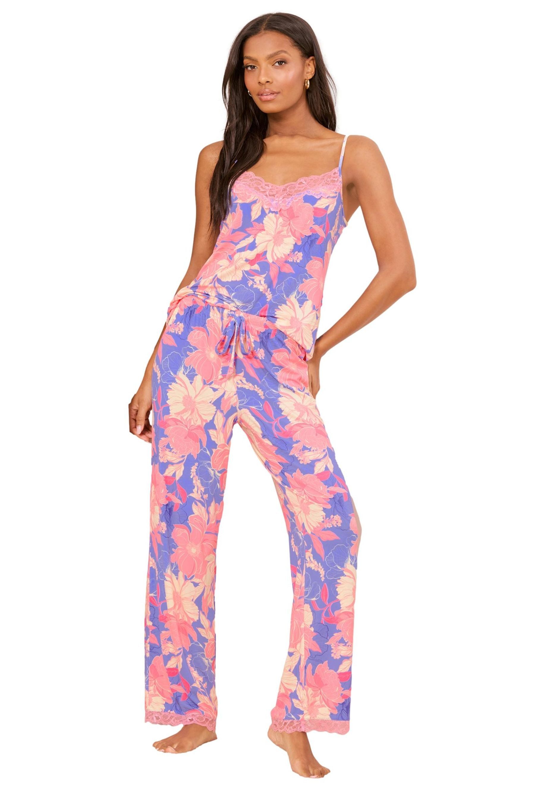 Pyjama Lipsy Schlafanzug mit Trägertop + Hose, Kurzgröße