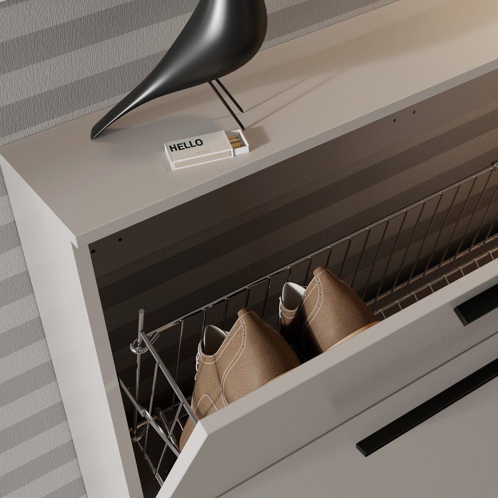 Lomadox Schuhschrank UTRERA-01 mit Klappen in günstig online kaufen