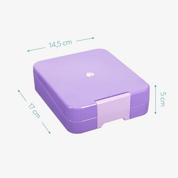 Navaris Lunchbox Bento Box Lunch Box Brotdose Vesperbox - auslaufsicher mit variablen, Kunststoff, (1-tlg)