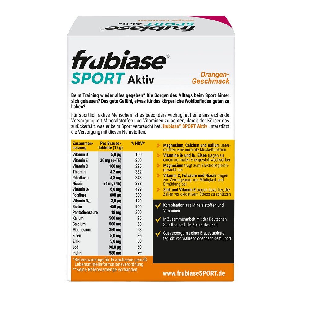 frubiase® SPORT SPORT Orange Brausetabletten Brausetablette, 240.0 g