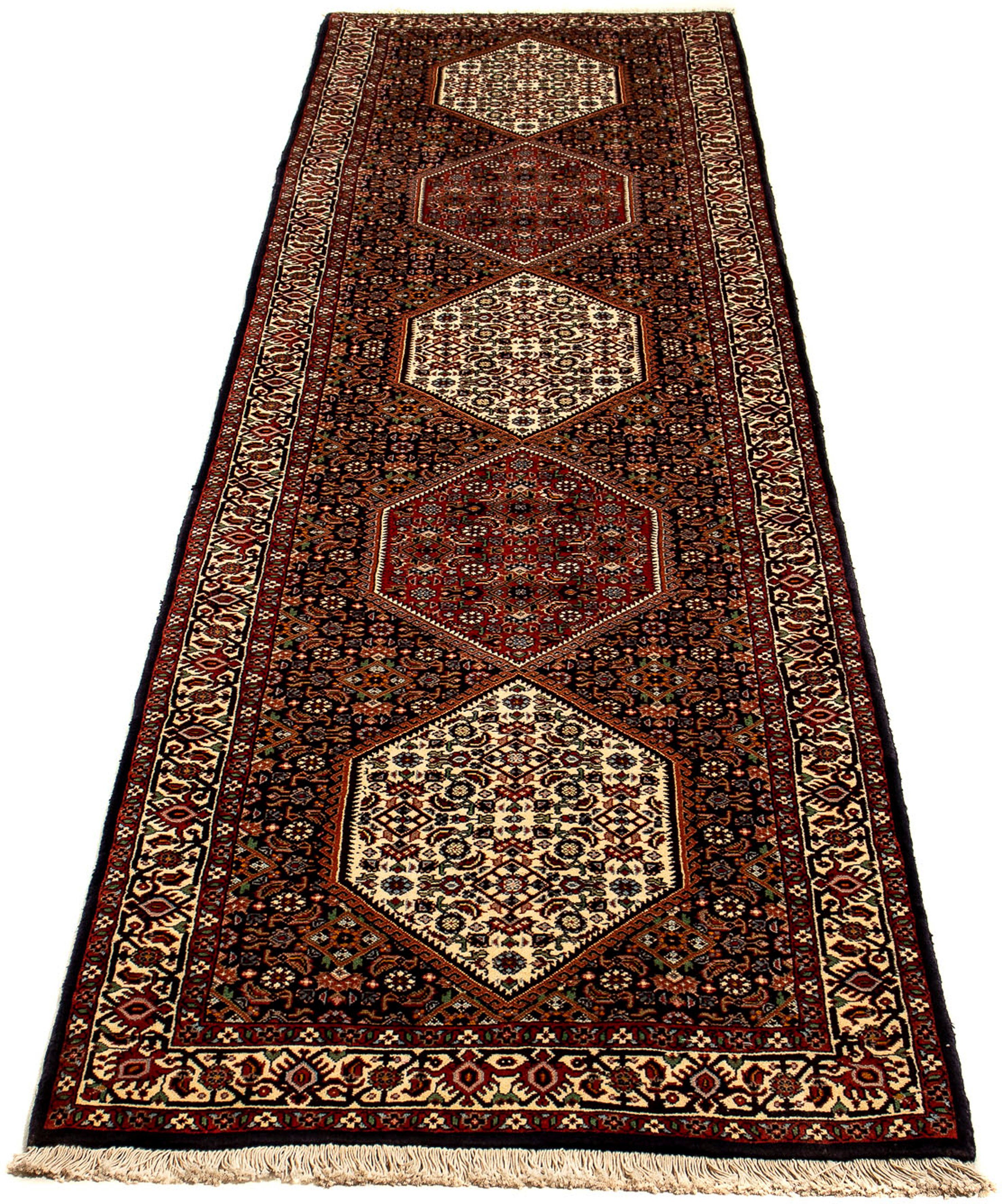 Orientteppich Perser - Bidjar - 292 x 71 cm - mehrfarbig, morgenland, rechteckig, Höhe: 15 mm, Wohnzimmer, Handgeknüpft, Einzelstück mit Zertifikat