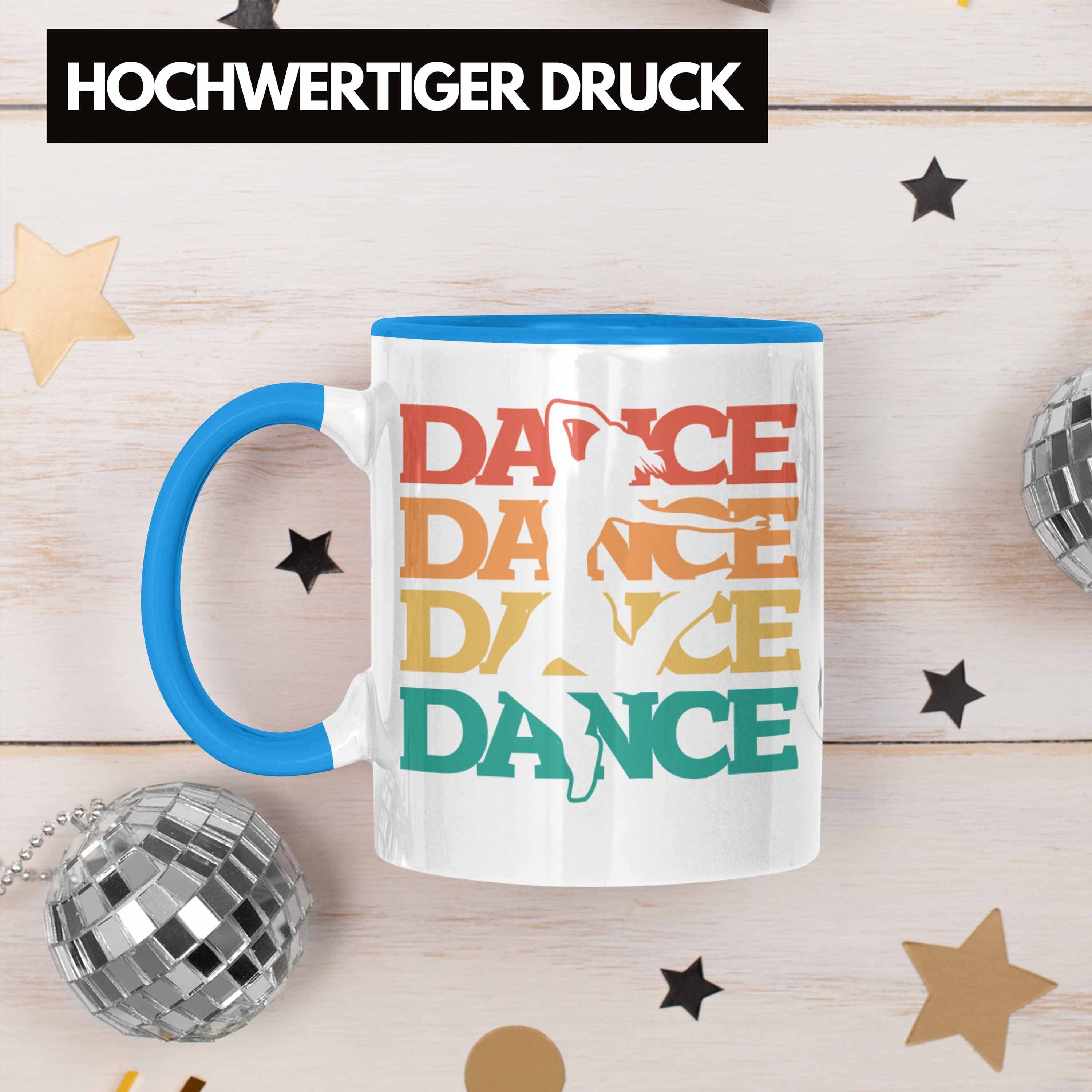 Tanzlehrer Lustige Tänzer Tanzbegeisterte D Trendation Tasse Grafik Tasse für Blau Geschenk