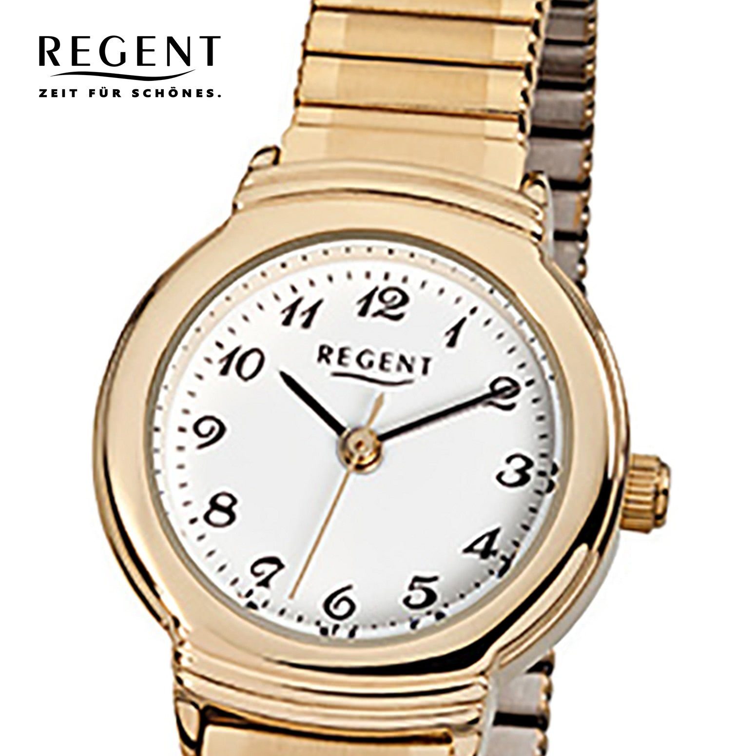 Regent Quarzuhr Regent Damen-Armbanduhr gold Analog F-265, (Analoguhr), Dam günstig online kaufen