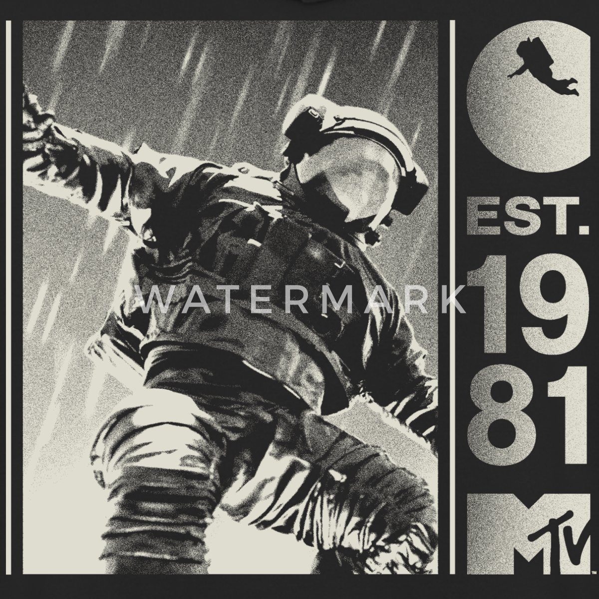 Spreadshirt Hoodie MTV Astronaut Est. 1981 Cooles Design Rückendesign Unisex Hoodie (1-tlg)