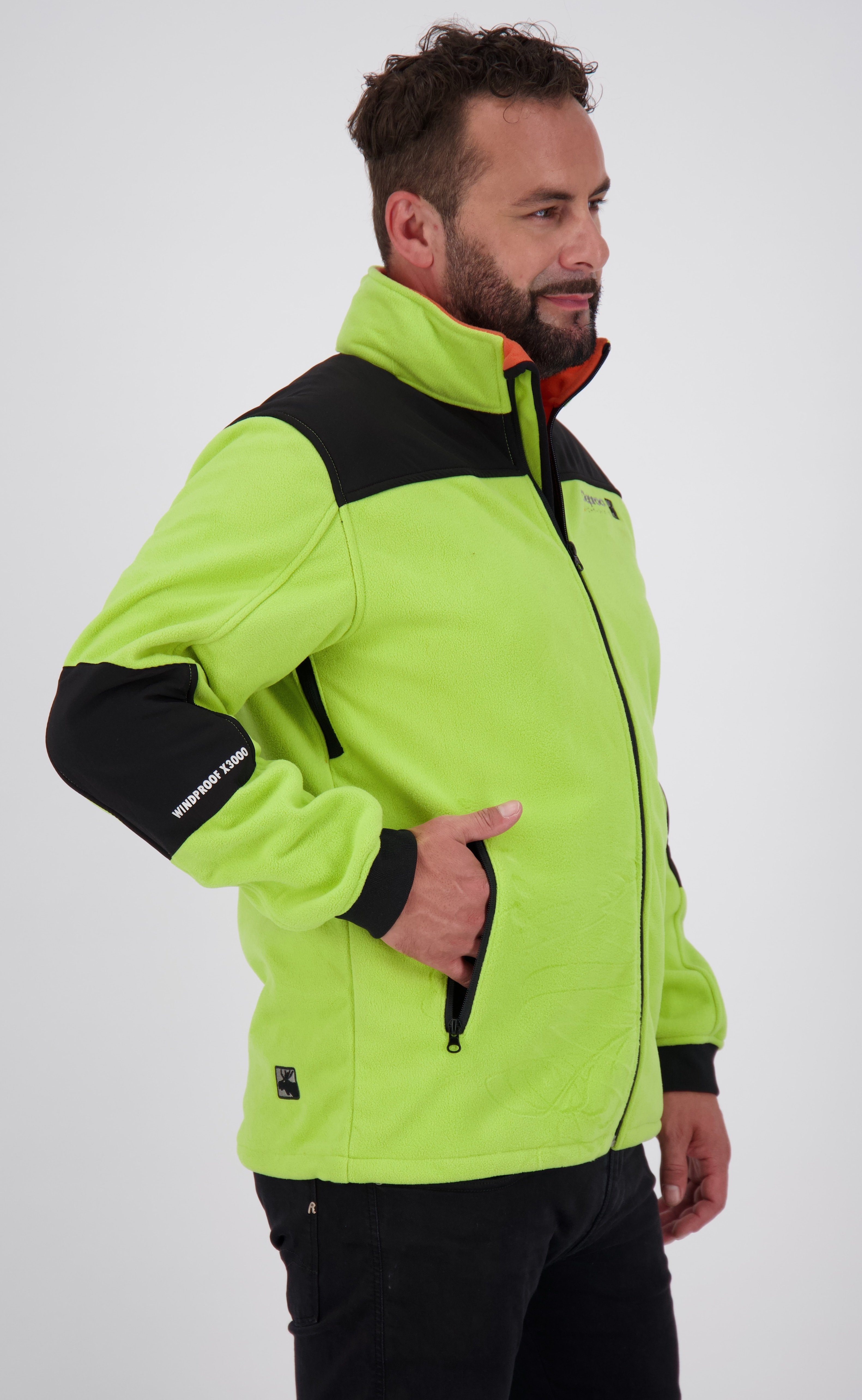 auch CANADA Fleecejacke Active in erhältlich, Men mit Großen NEW CS Größen atmungsaktiver DEPROC lime Windstopper Membran