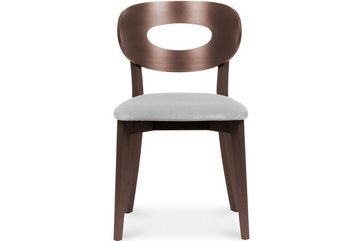 Konsimo 4-Fußstuhl TANER Holzstühle Esstischstuhl Polsterstühle (Esszimmerstühl, 1 St), hergestellt in der EU, vintage und retro, Mahagoni-Beine