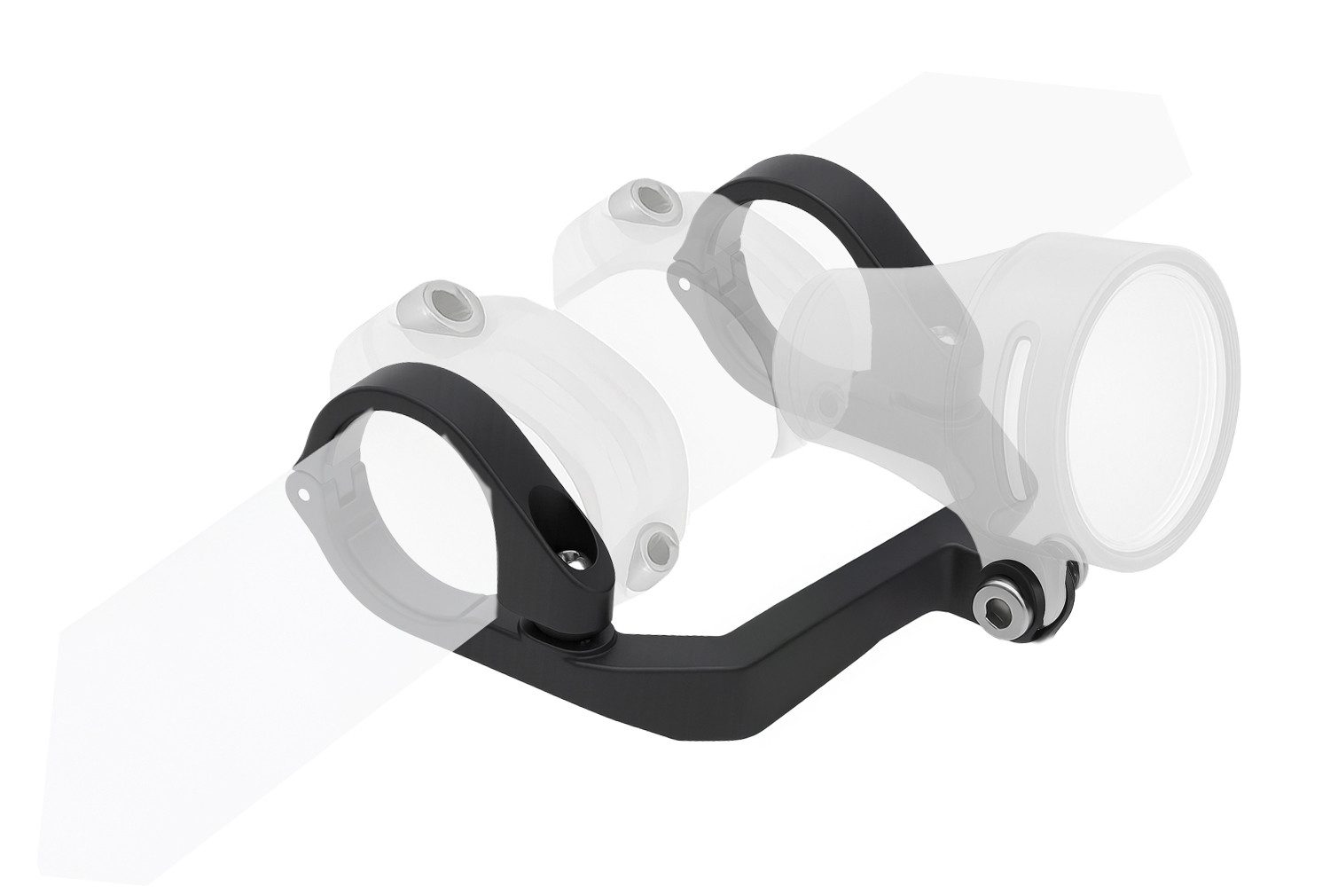 Büchel Fahrradhalter Lampen Halterung für Front Scheinwerfer Lenker 31,8mm Licht Halterung