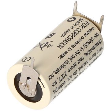 Sanyo Sanyo Lithium Batterie CR17335 SE Size 2/3A, 3er Print Lötfahnen Rast Batterie, (3,0 V)