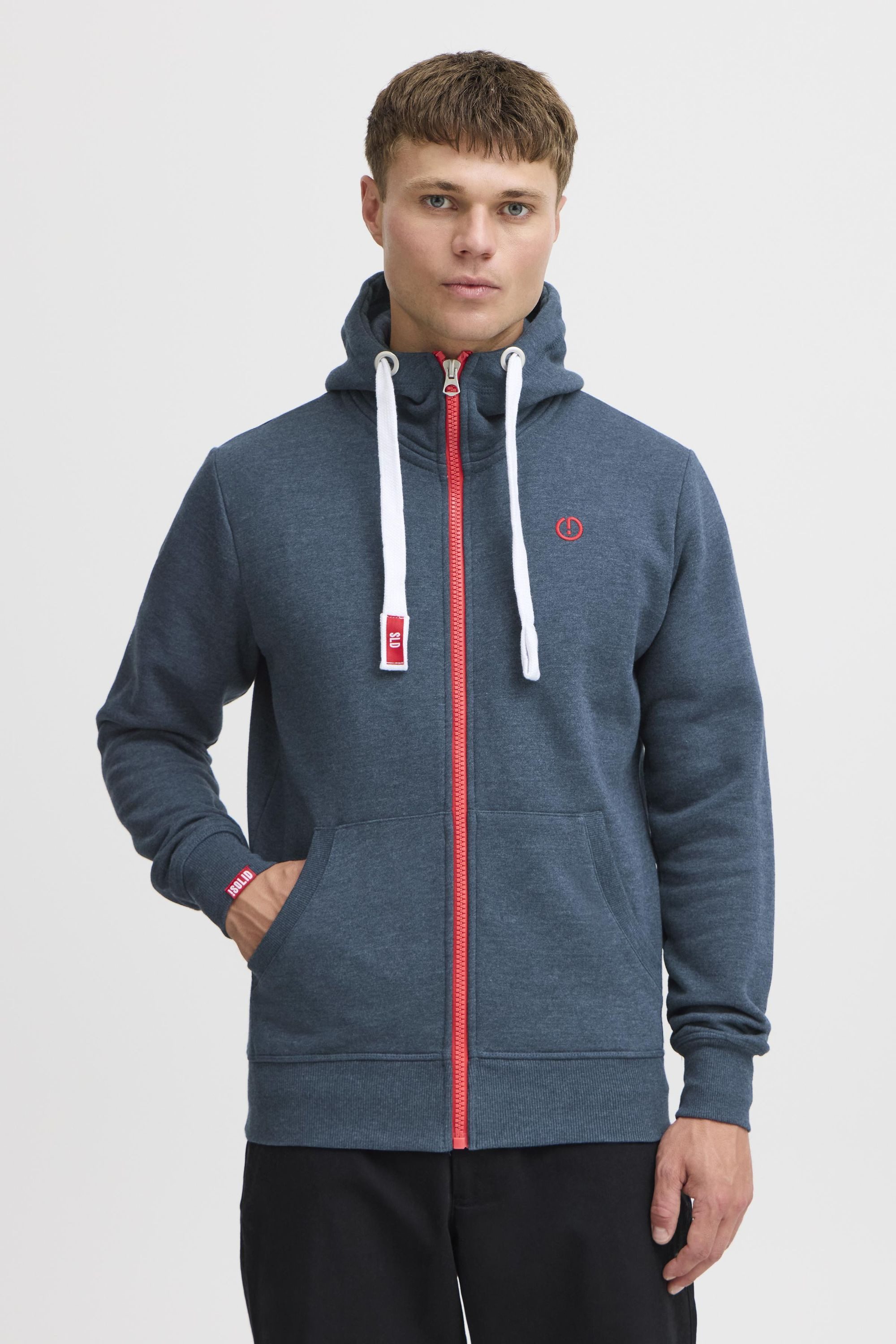 Kapuzensweatjacke SDBenn High Neck Zip-Hoodie