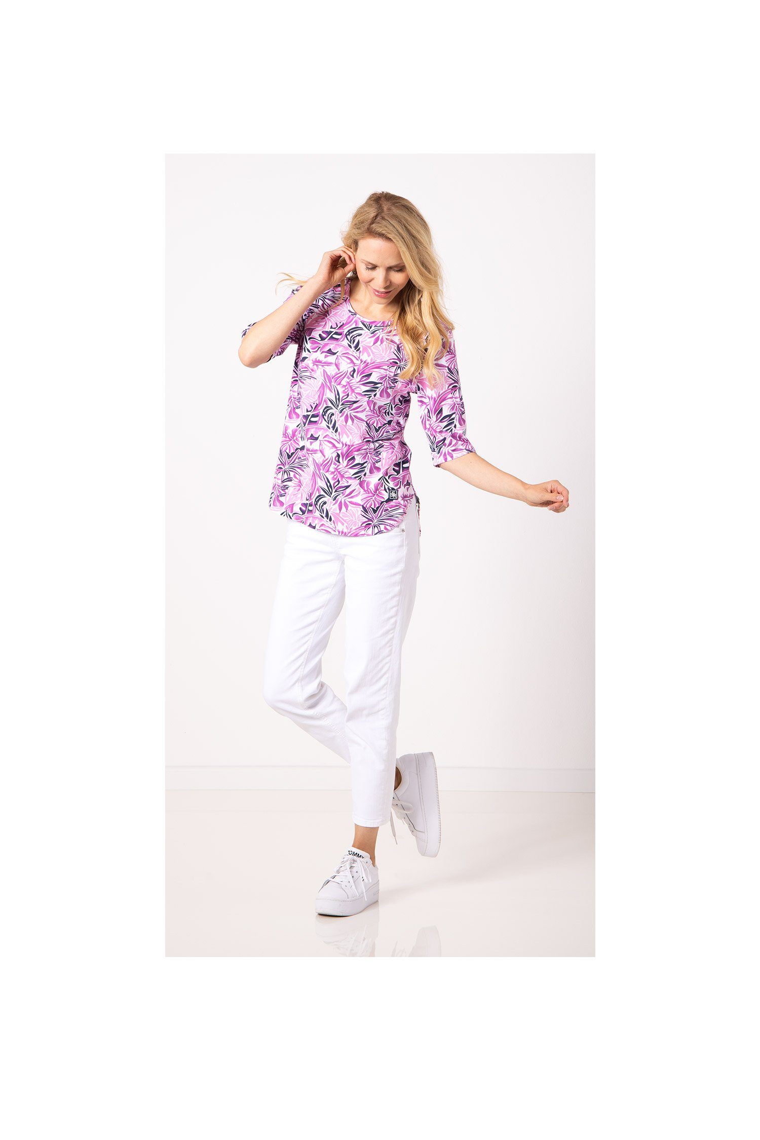 SER T-Shirt Shirt, Tropical Print W4240107 günstig online kaufen