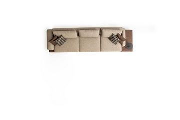 JVmoebel Big-Sofa Luxus Sofa 5 Sitzer Polstersofa Neu Design Textil Modern, 3 Teile, Made in Europe