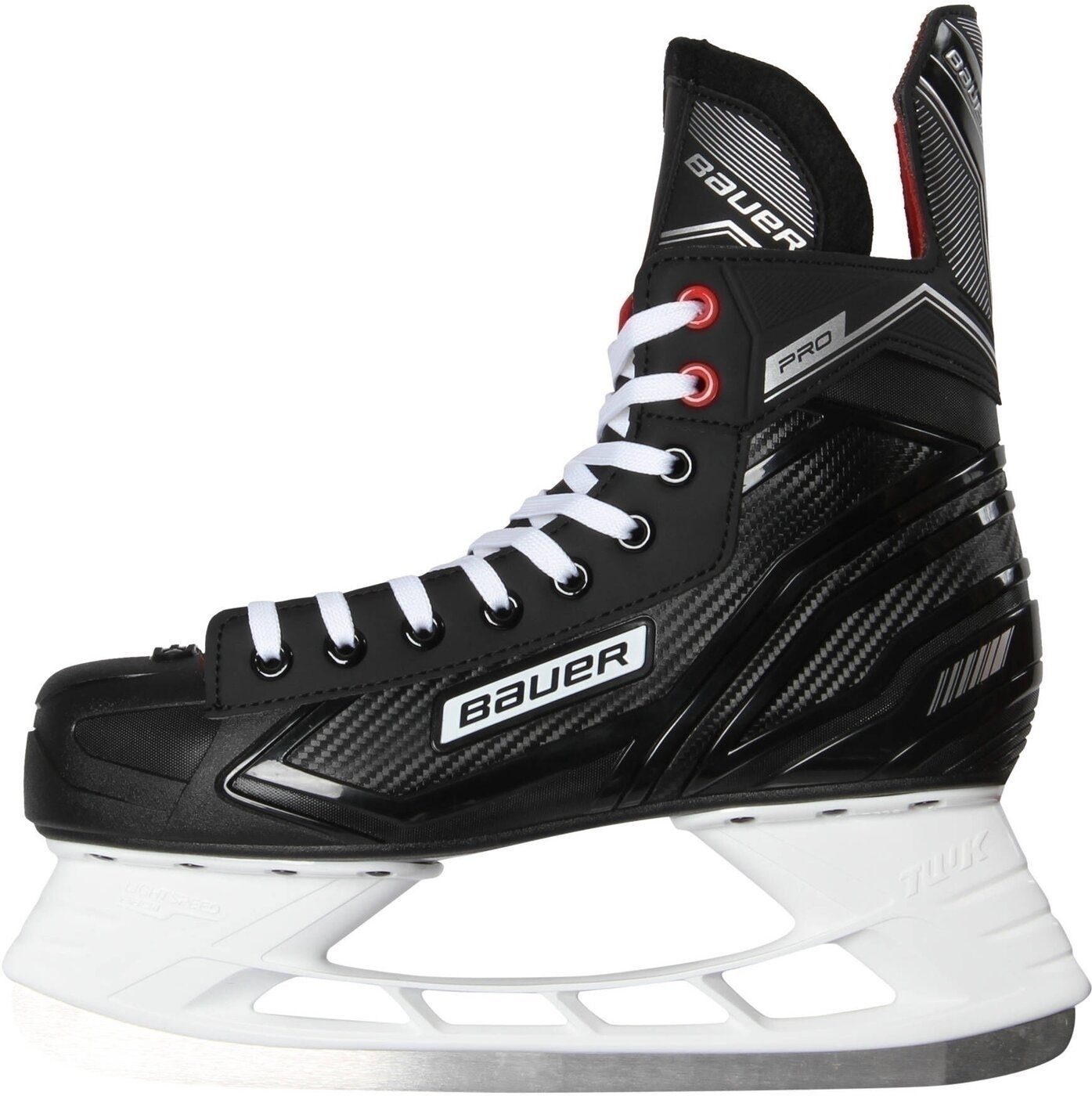 Bauer Schlittschuhe He.-Eishockey-Schuh Pro Skate Sr SCHWARZ-WEISS-ROT-SI