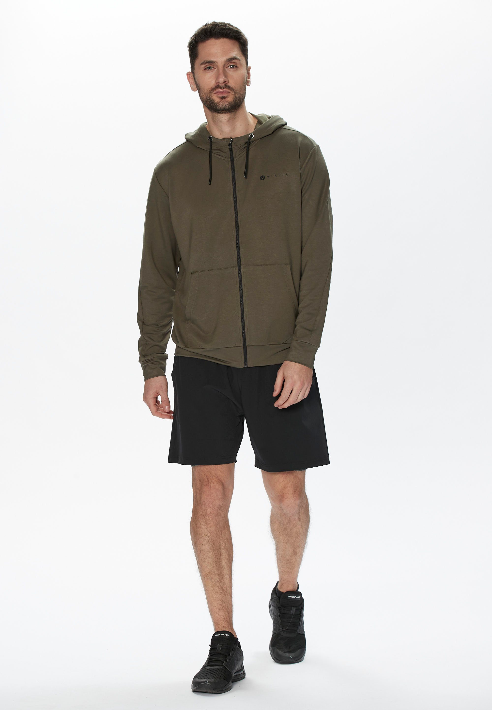 hohem extra mit Virtus Viskoseanteil Sweatshirt khaki Brent