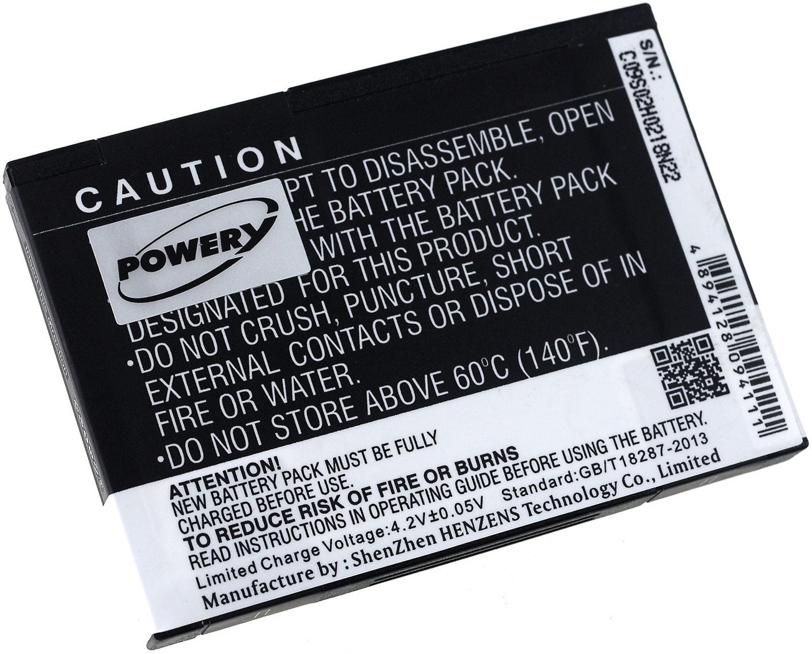 Ein Produkt, das bei jungen Leuten beliebt ist Powery Akku 2000 mAh V) (3.7