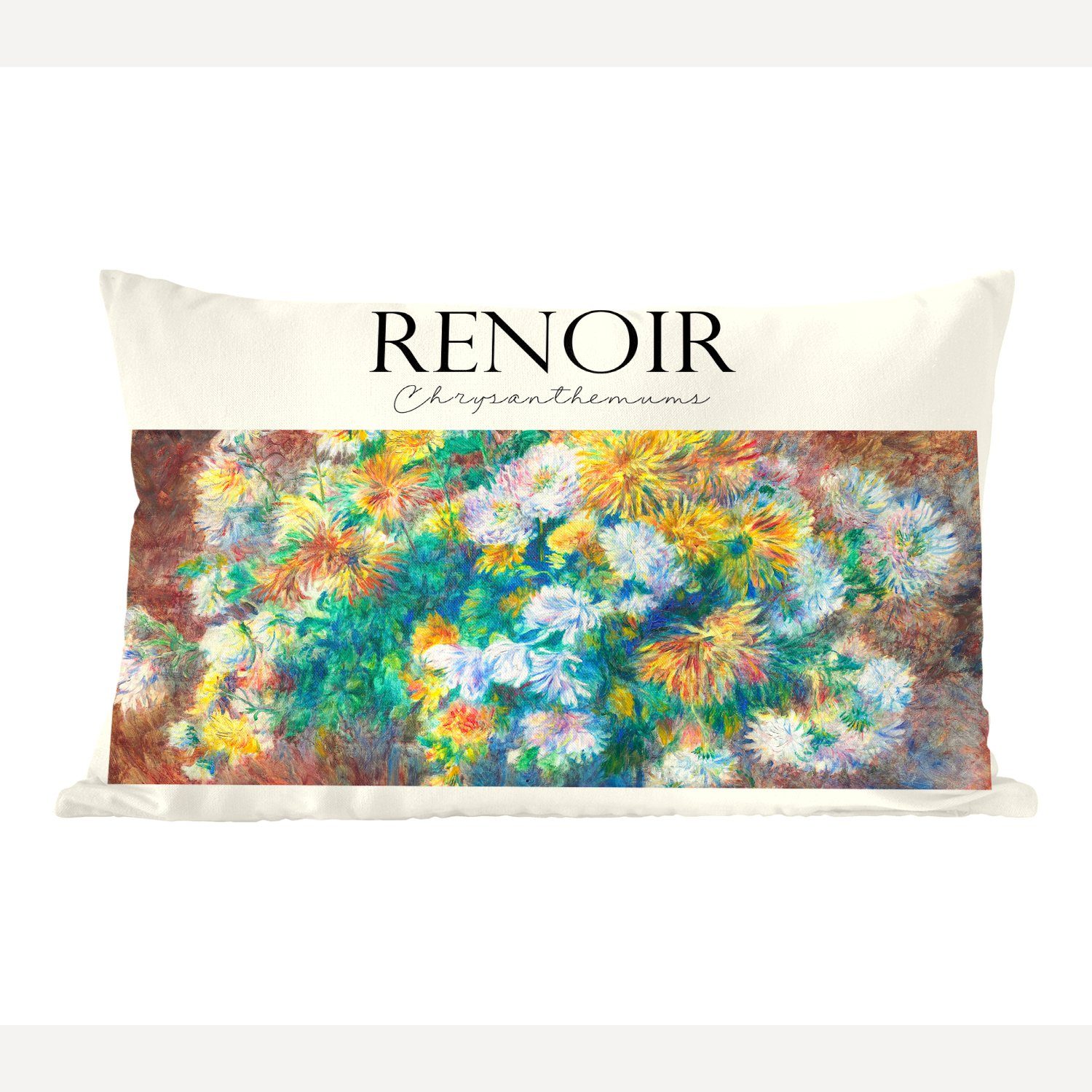 MuchoWow Dekokissen Gemälde - Renoir - Blumenstrauß, Wohzimmer Dekoration, Zierkissen, Dekokissen mit Füllung, Schlafzimmer