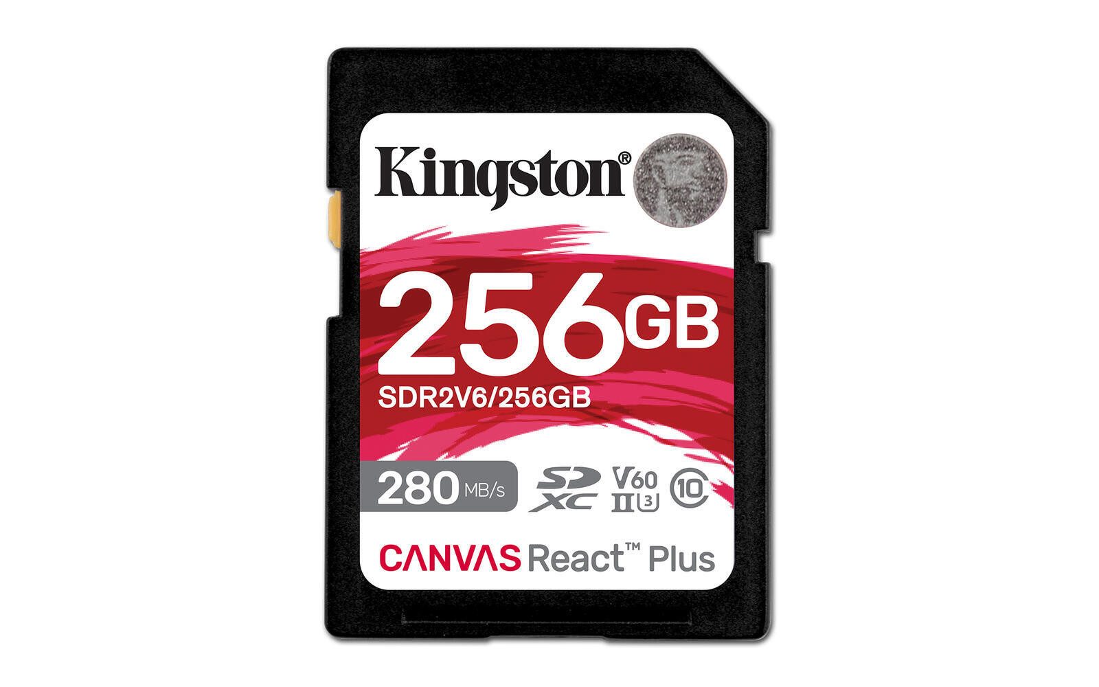 Kingston 256GB Canvas React Plus SDXC UHS-II 280R/150W U3 V Speicherkarte