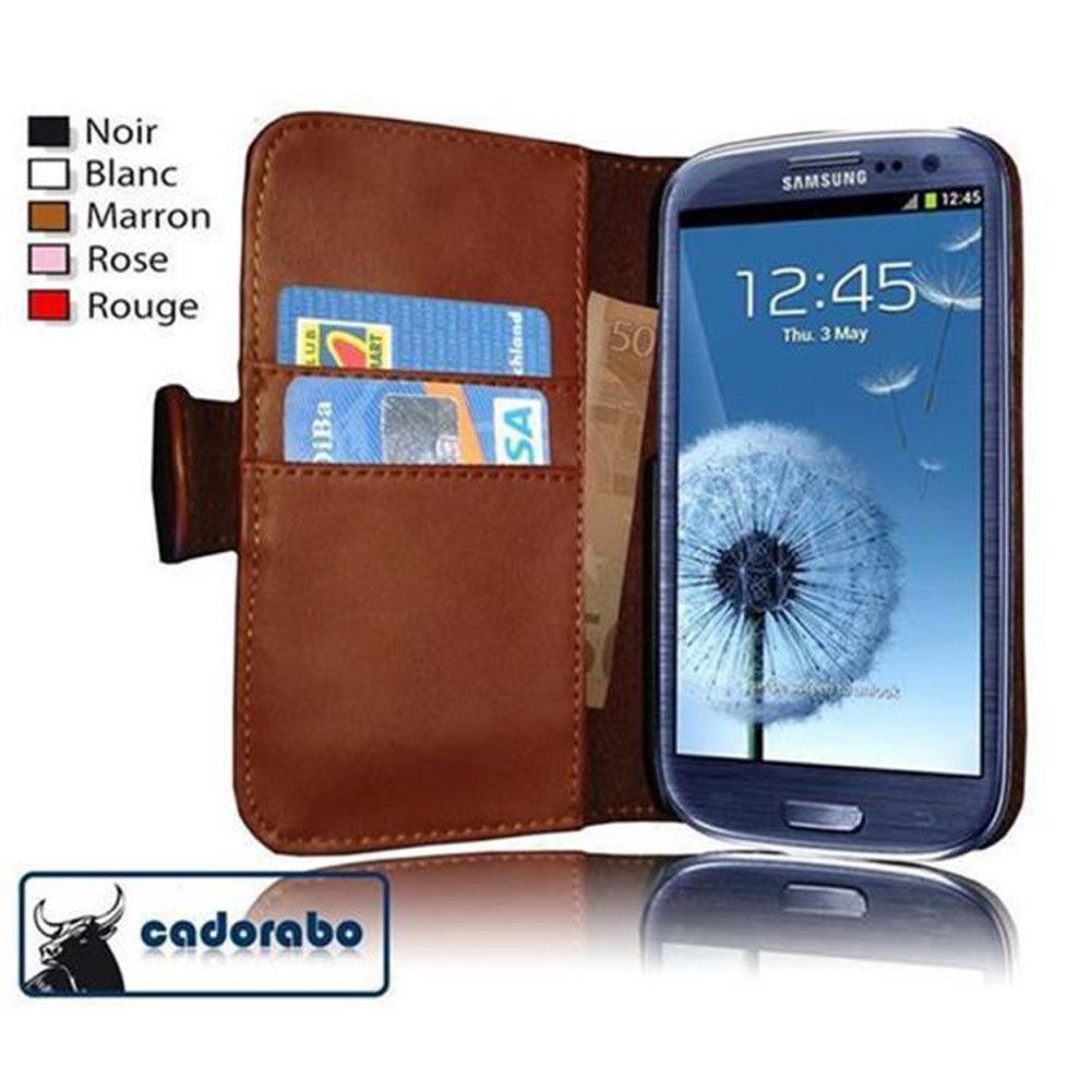 Cadorabo Handyhülle für Samsung Galaxy S3 / S3 NEO Hülle Samsung Galaxy S3 / S3 NEO, Klappbare Handy Schutzhülle - Hülle - mit Standfunktion und Kartenfach