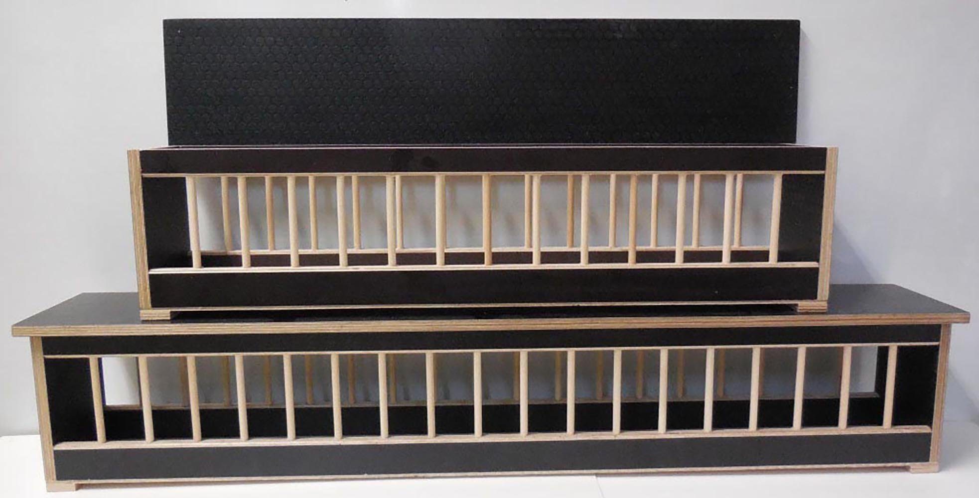 Futterspender Göbel Holzdeckeltrog, 75 cm, für Tauben + Hühner, 70757