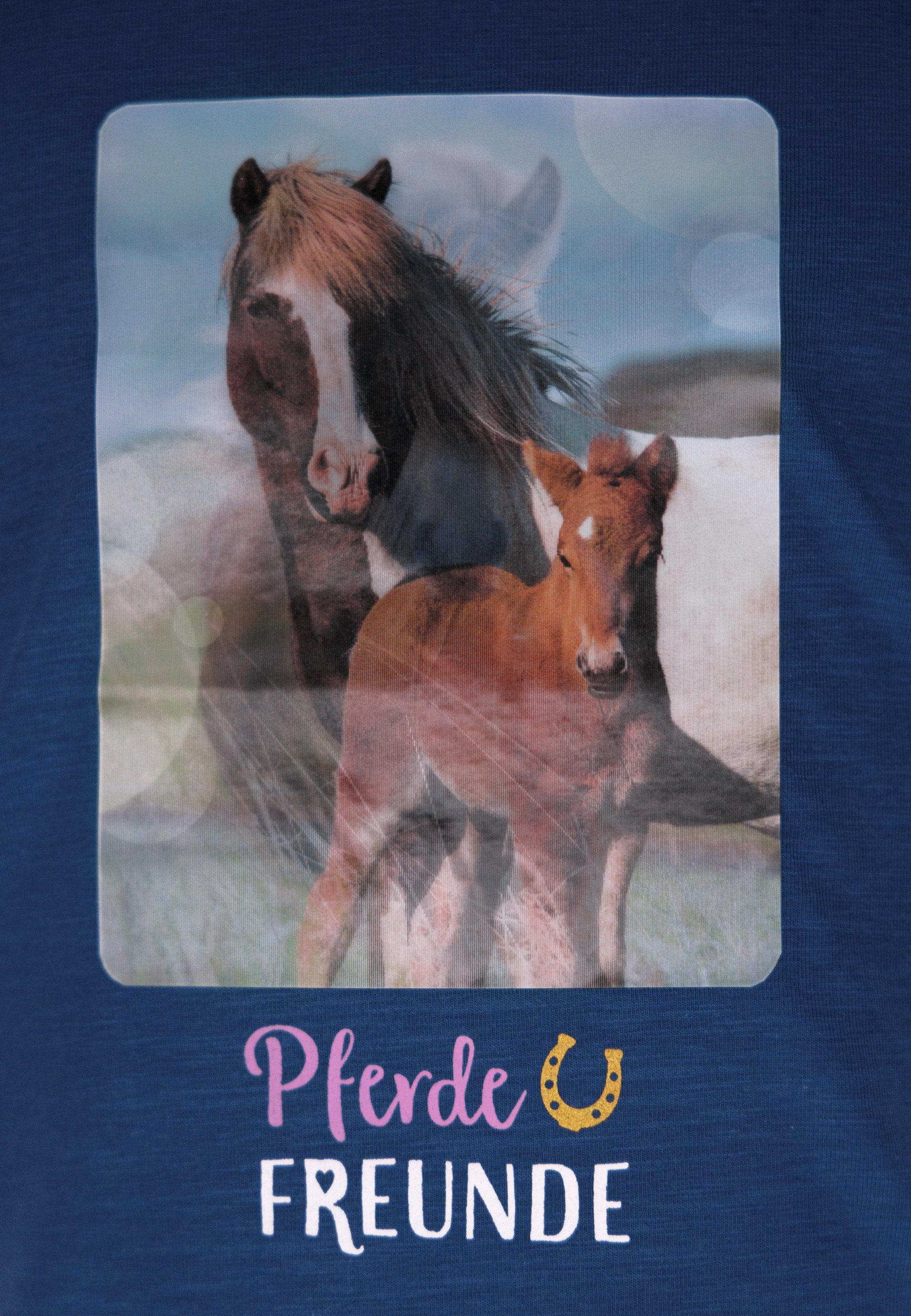 Pferde FREUNDE SALT AND 33812823 (1-tlg) T-Shirt magenta PEPPER
