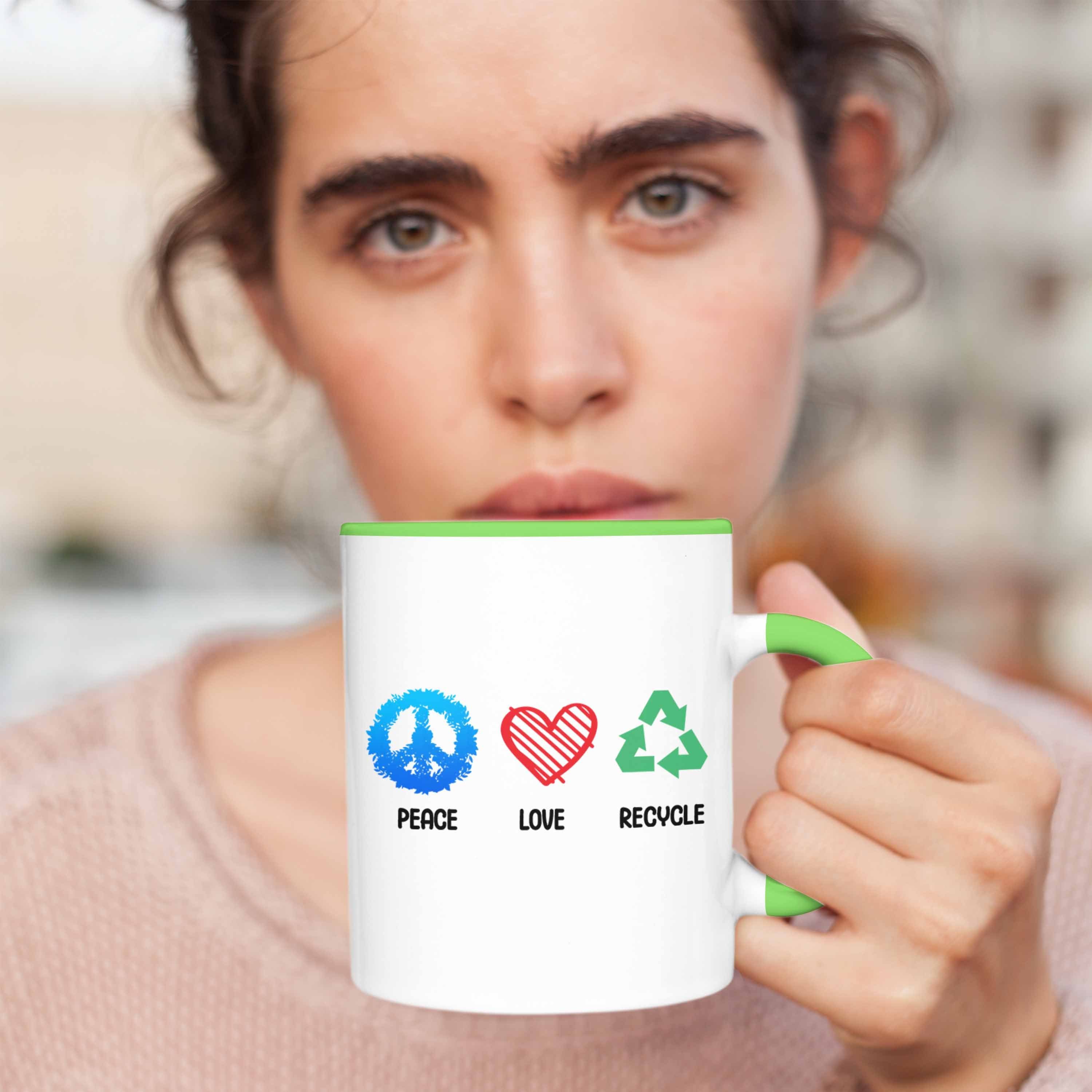 Geschenk Generation Aktivisten Grün Umwelt Welt Recyceln Retten Tasse Tasse Trendation