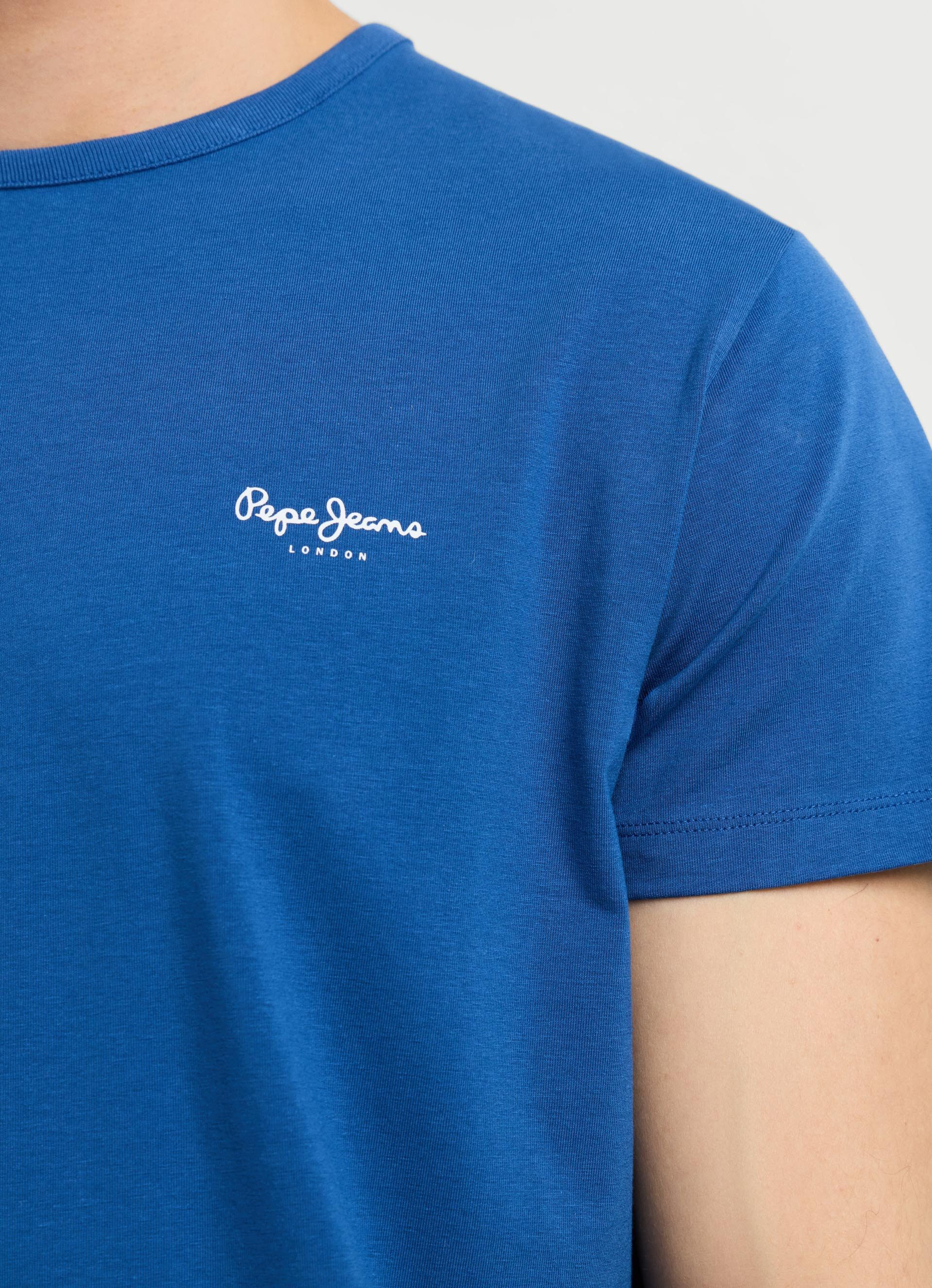 Pepe Jeans T-Shirt ORIGINAL BASIC 3N Rundhals mit kleinem Logodruck – Bild 5 von 5